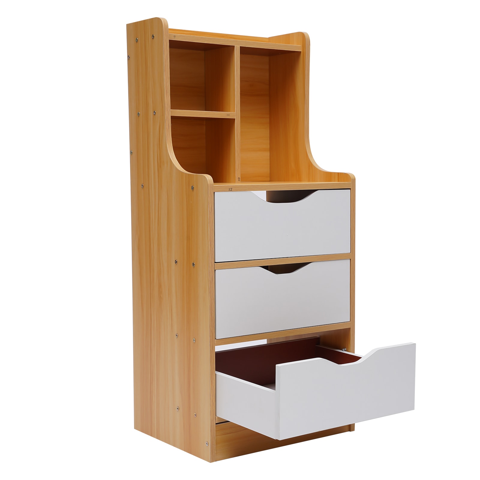 CNCEST HG-HS6481-187 Wood Color Nightstand