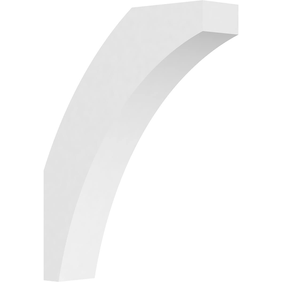 Ekena Millwork BRCP03X14X18THR 3-in x 14-in x 18-in Unfinished PVC Standard Thorton Knee Brace