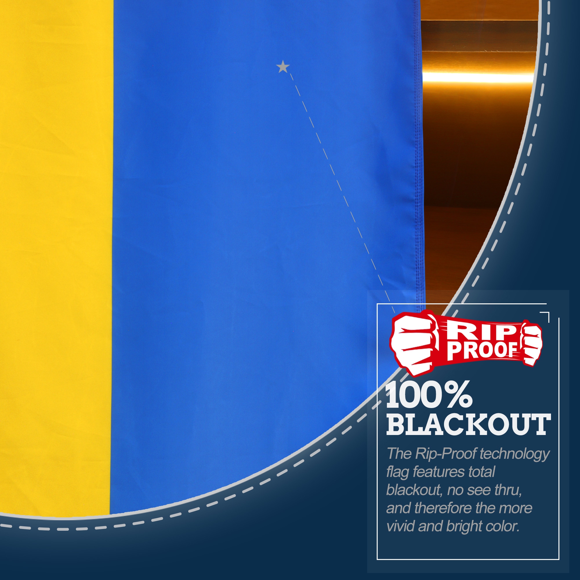 Rip-Proof Double Sided 3-Ply Ukraine Flag 3x5 Ft
