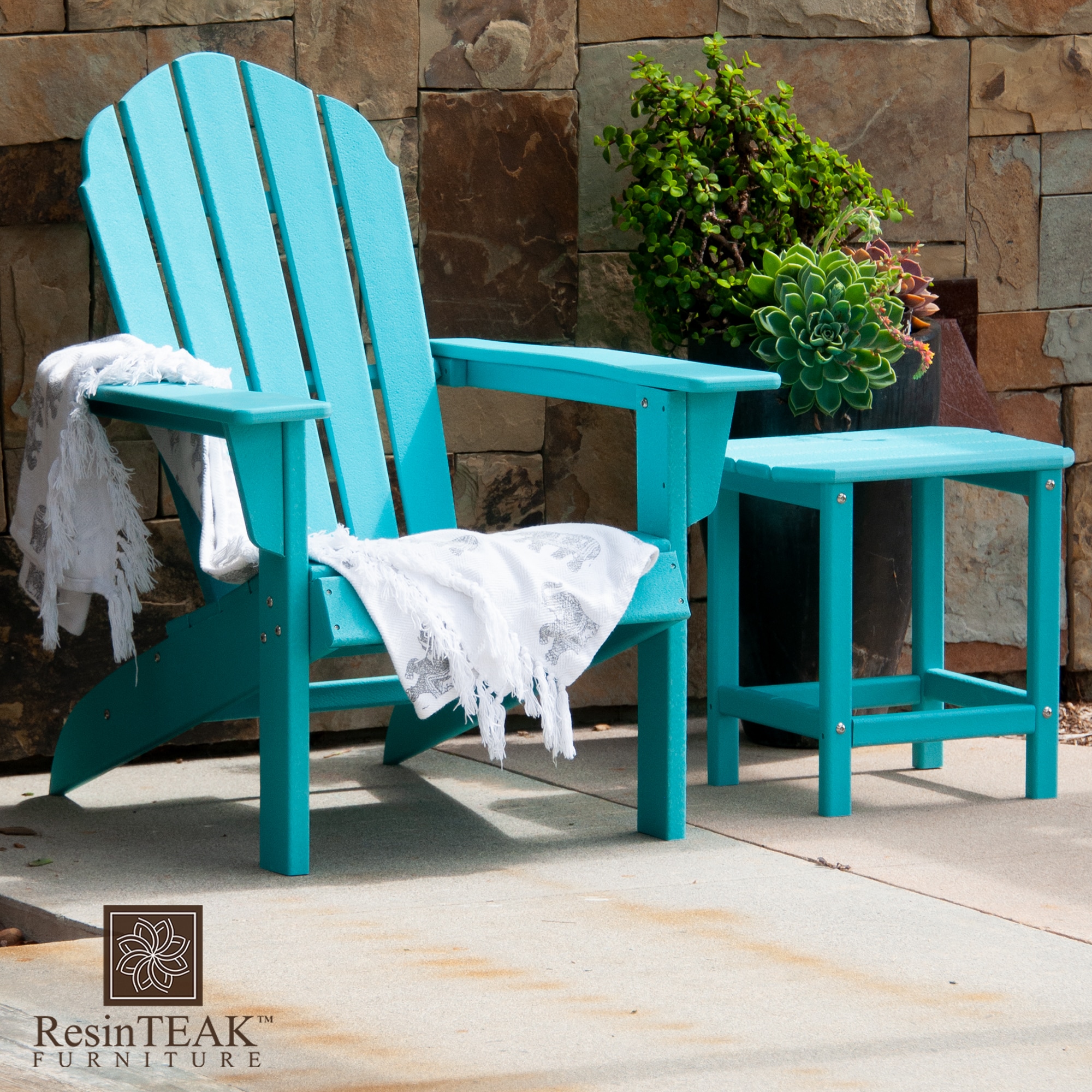 ResinTeak RSTK-TBL-AQU Patio-Tables - View #2