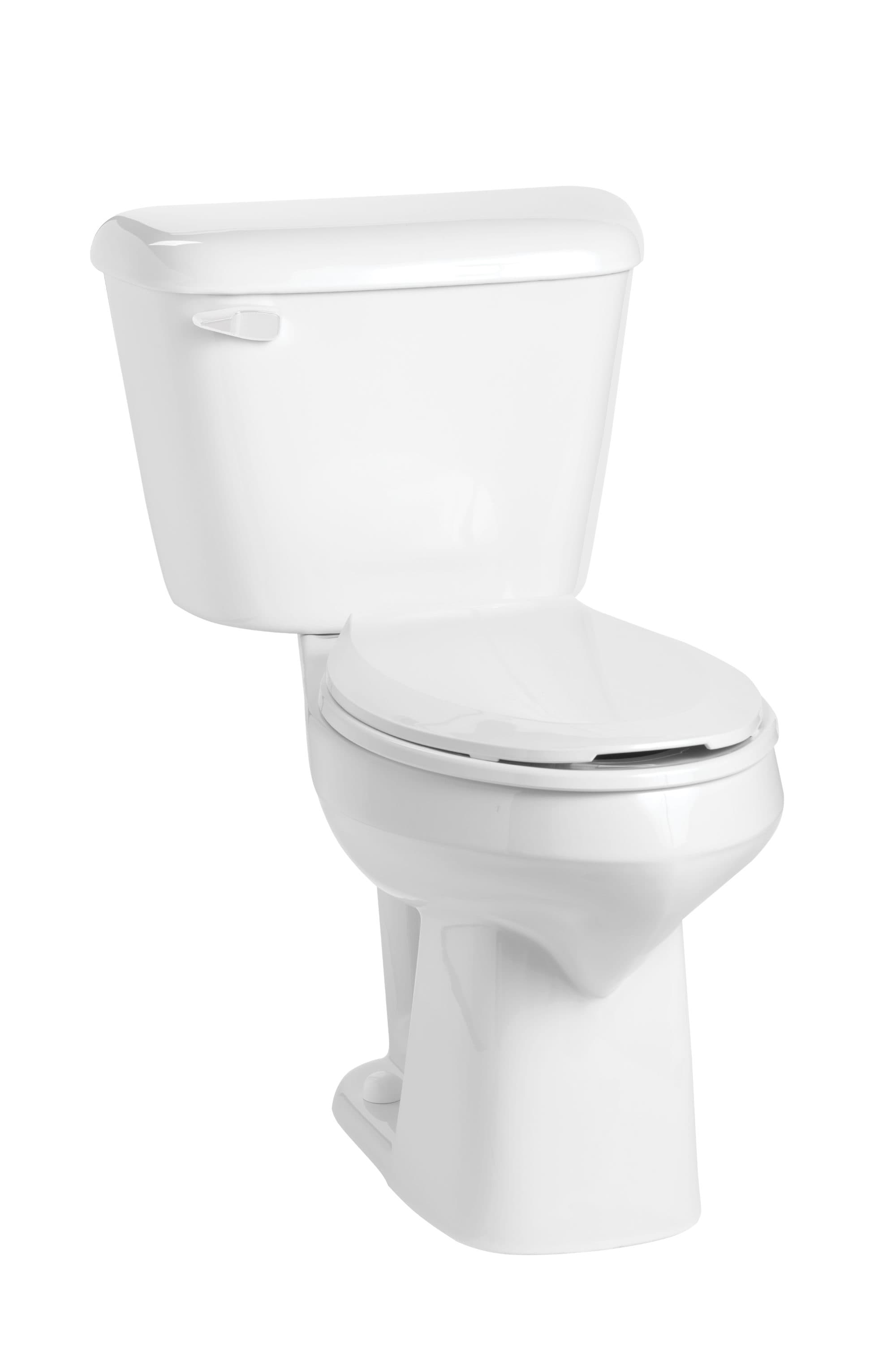 Mansfield Alto White Elongated Chair Height 2-piece WaterSense Toilet ...