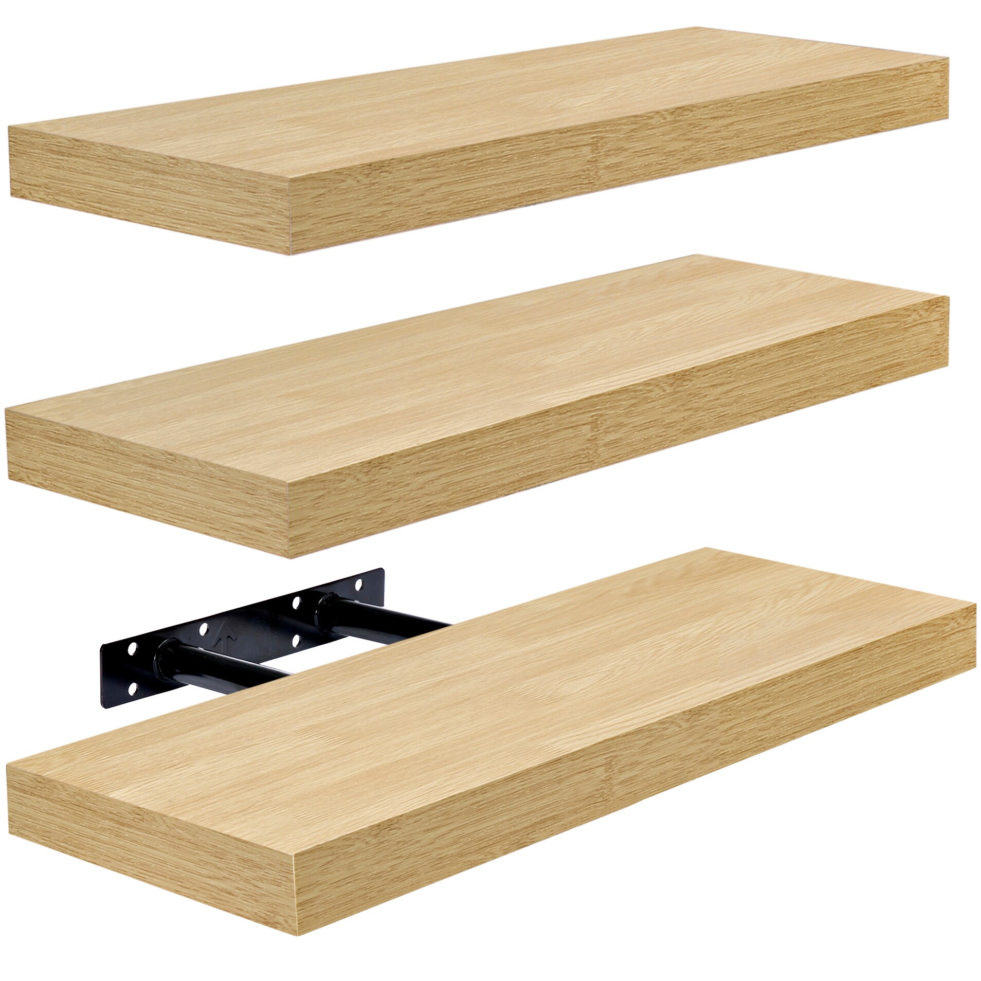 SORBUS WD-NTSHLV4-MPW Wall-Mounted-Shelving - View #7