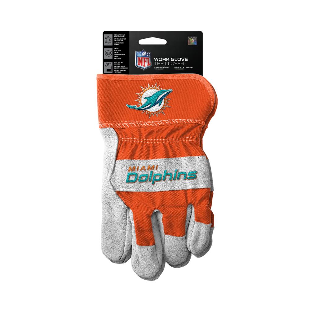 dolphins football gloves