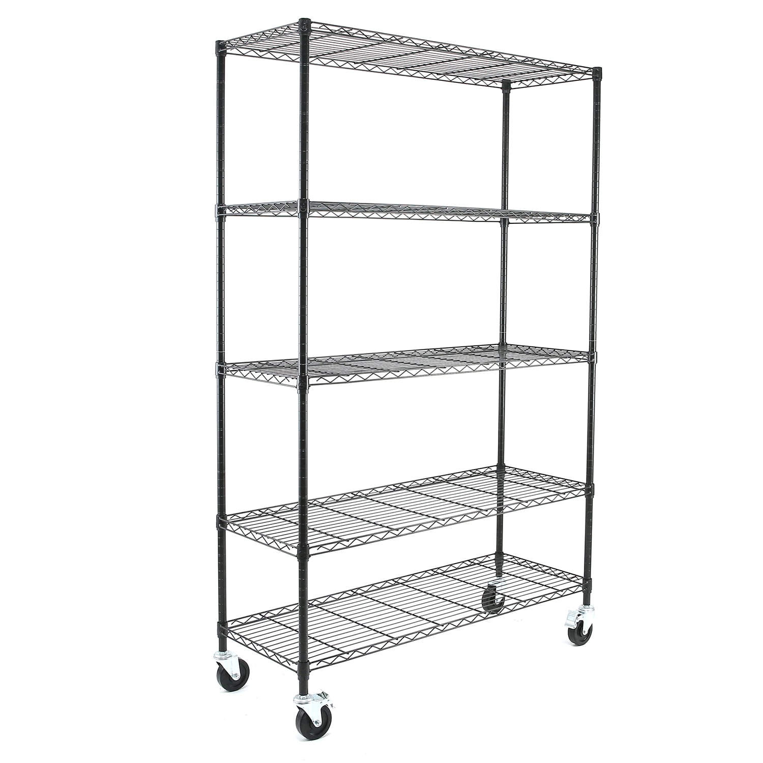 EFINE Steel Heavy Duty 5-Tier Utility Shelving Unit (48-in W x 18-in D ...