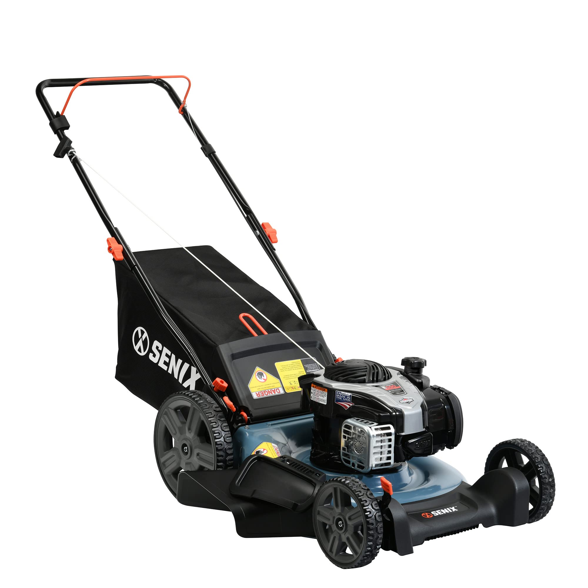 SENIX LSPG-M7 21 In. 140cc 4-Cycle 3-In-1 Push Gas Lawn Mower