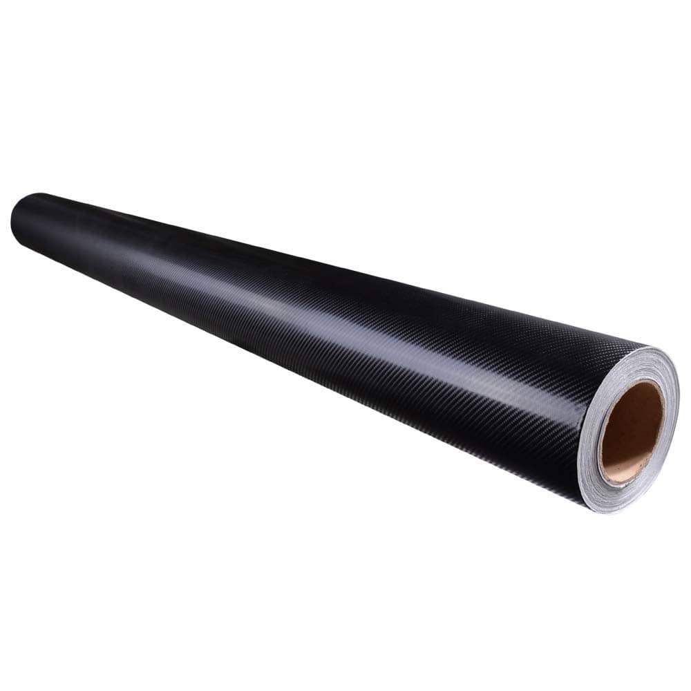 Yescom 33CVL002-4D15C-06-LO 5ft x 100ft 4D Carbon Fiber Vinyl Wrap Rolls for Vehicle Motorcycle Sticker Black