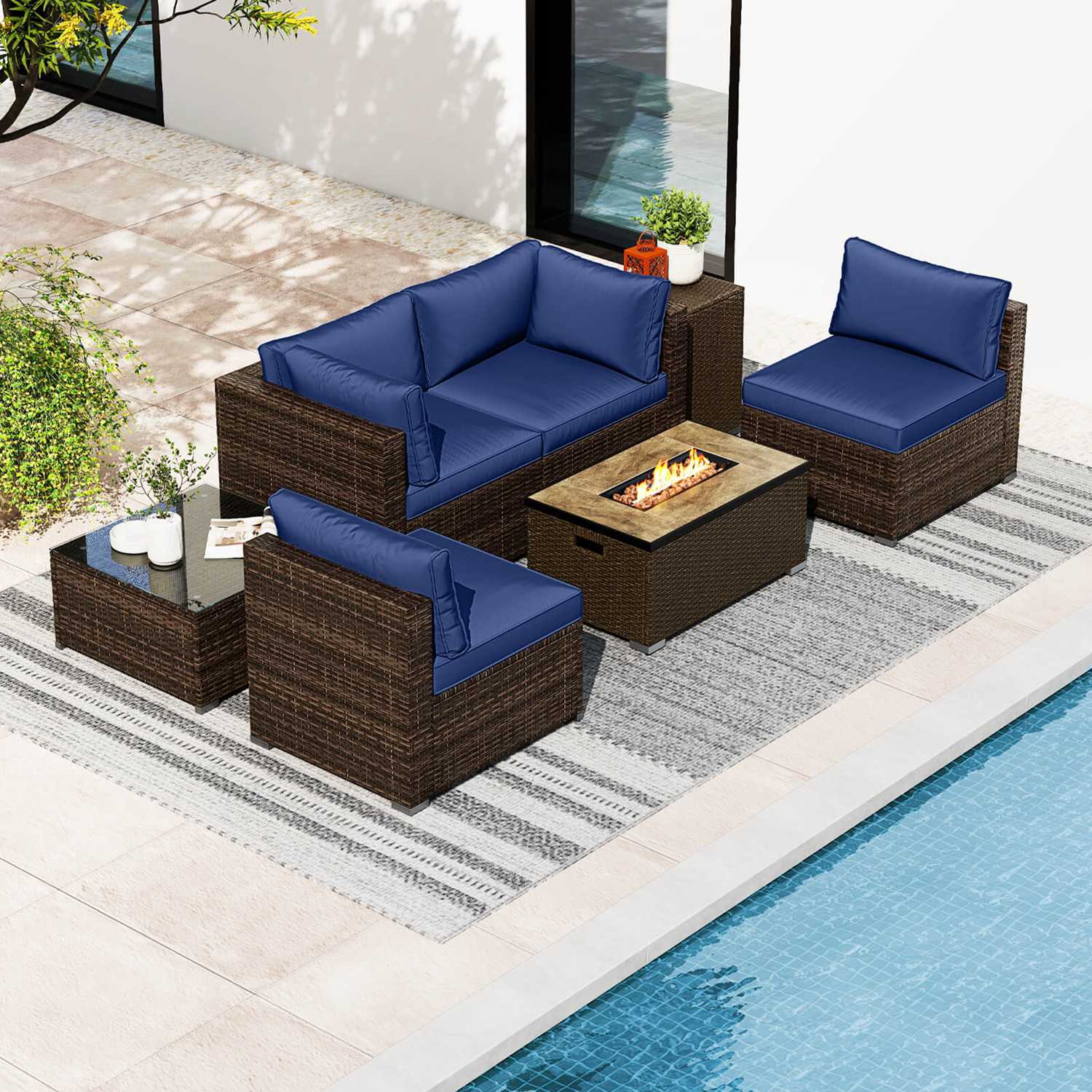 Costway CSHY001783 Patio-Conversation-Sets - View #4
