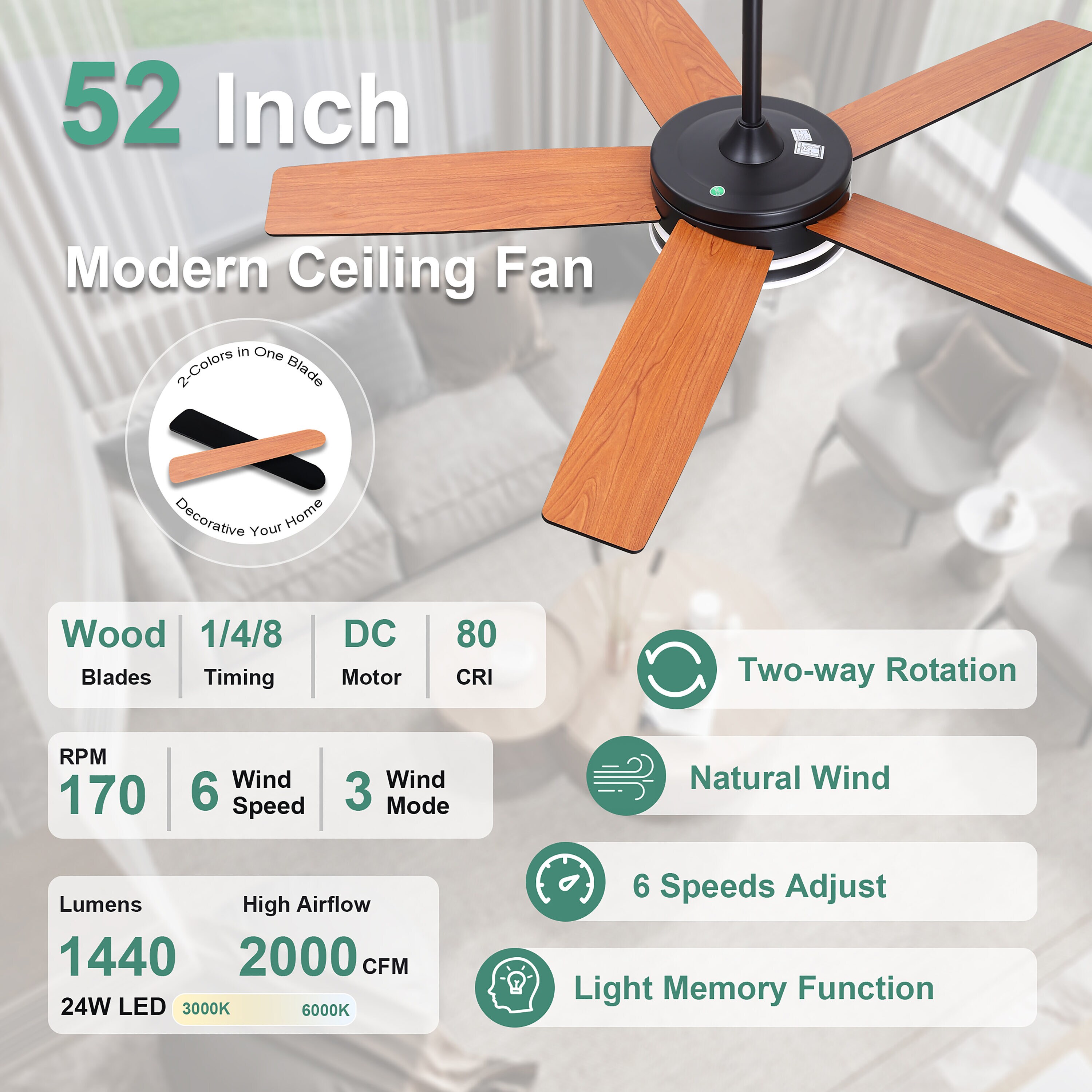 Cusp Barn CS52P25B Ceiling-Fans - View #7