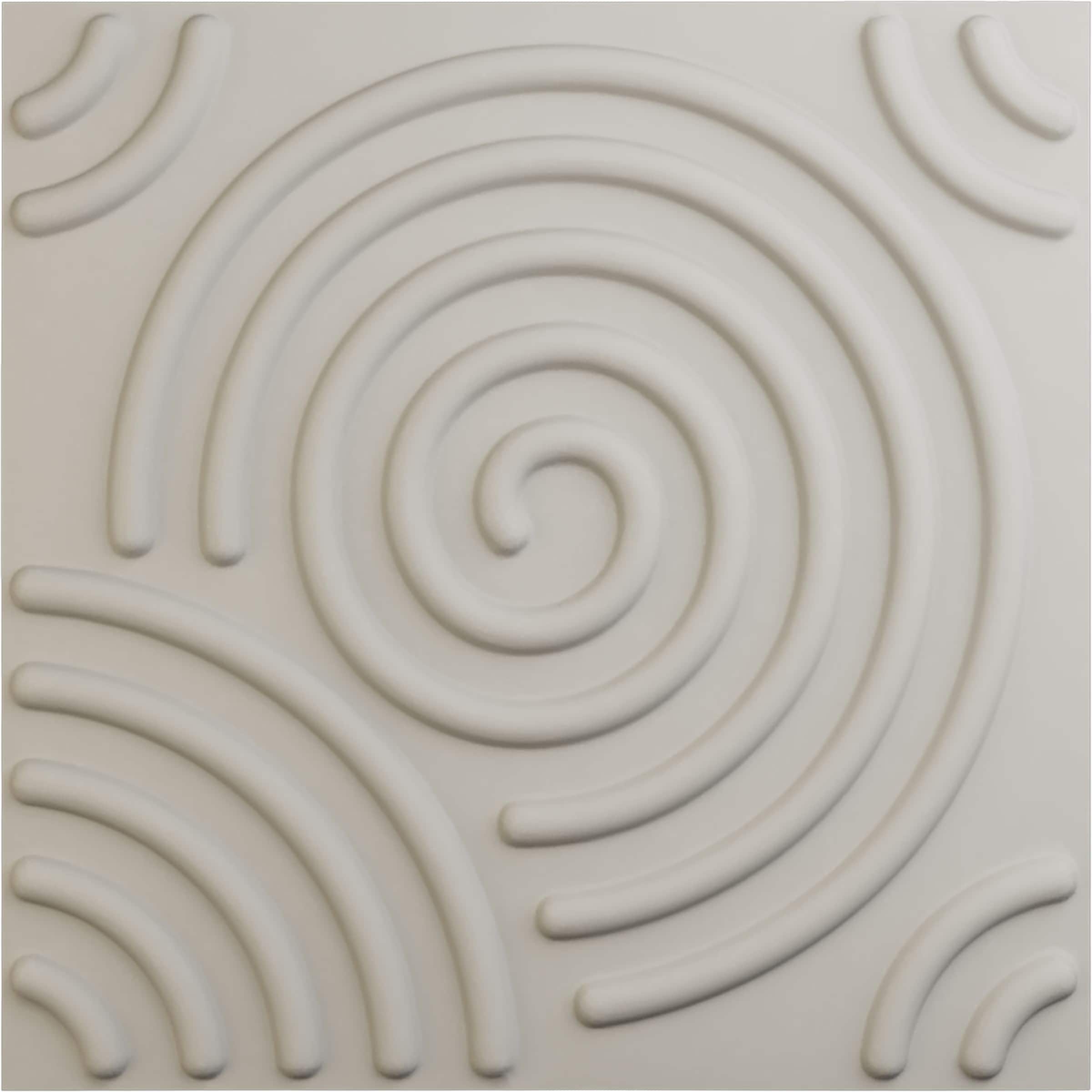 Ekena Millwork WP20X20SPGBW 19-5/8-in x 19-5/8-in Embossed Paintable/Stainable Off-white PVC Wall Panel (