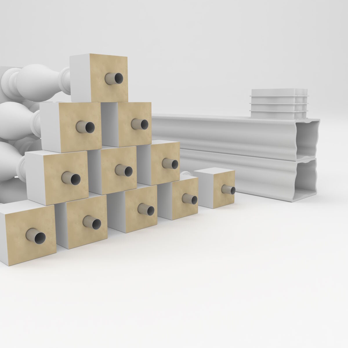 Ekena Millwork BALK37X060TRN railings - View #6
