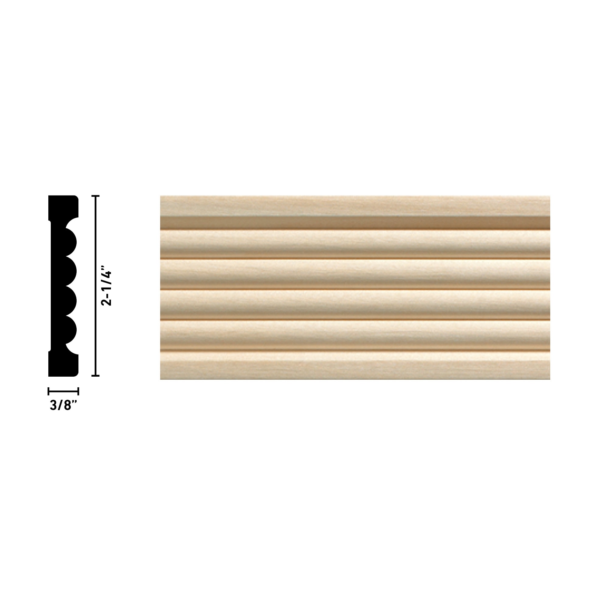 Ornamental Mouldings 1821SET-M24WHW Door-Casing-Kits - View #3