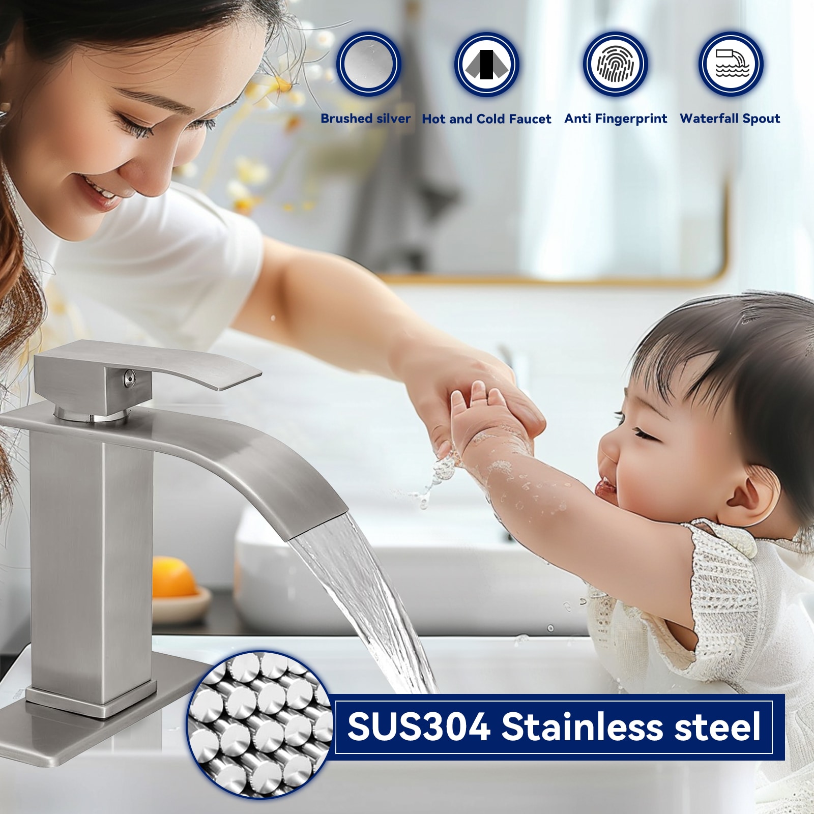 BWE A-96021N-SS Lavatory-Faucets - View #2