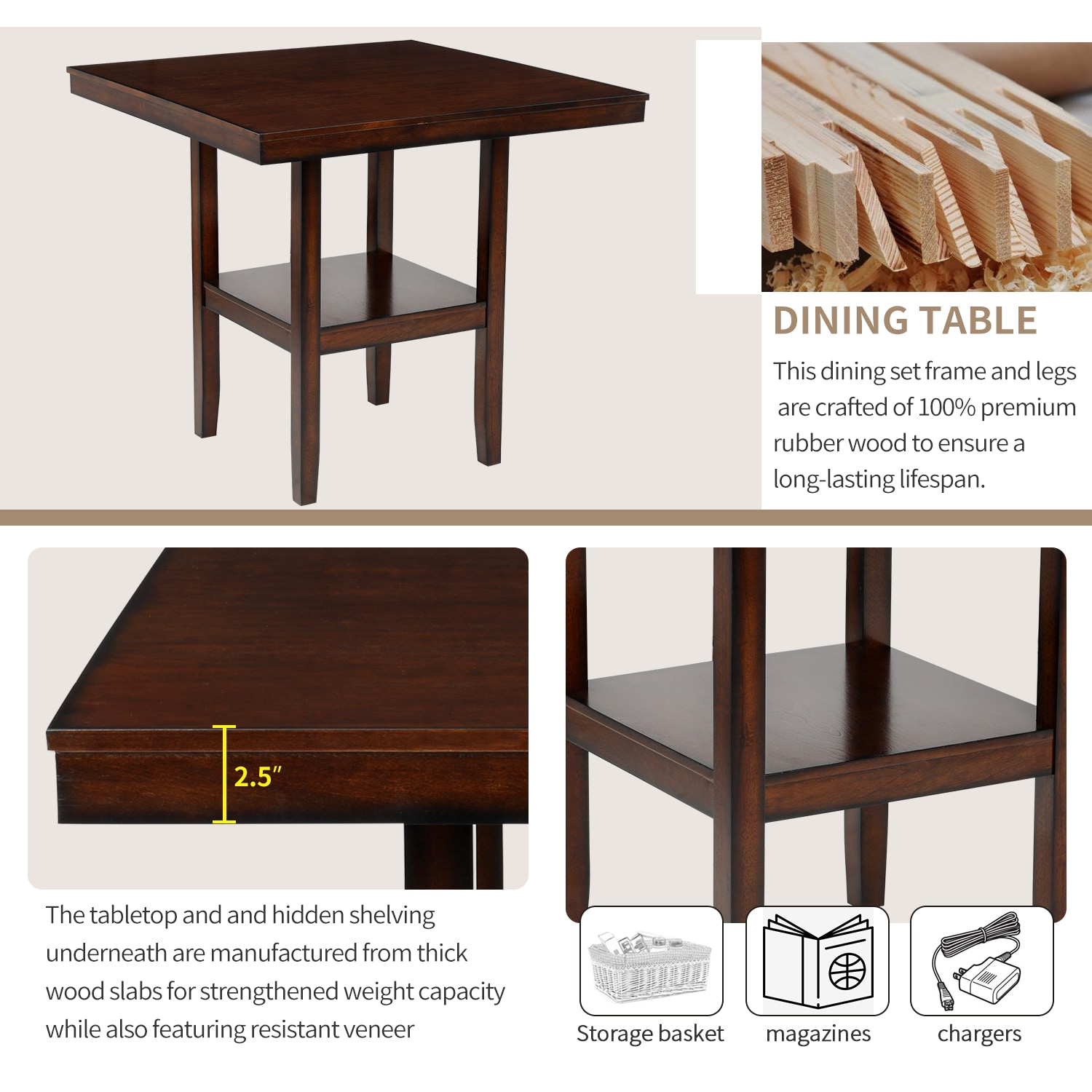 CASAINC TR-030-W Dining-Sets - View #15