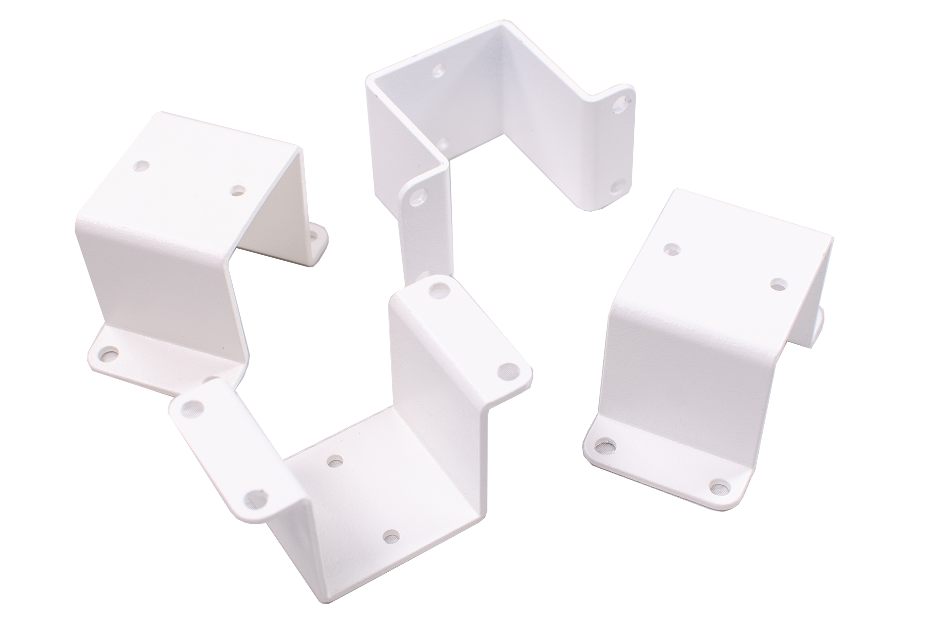 Harmony Railing 2-in Black Aluminum Rail Bracket (4-Pack)