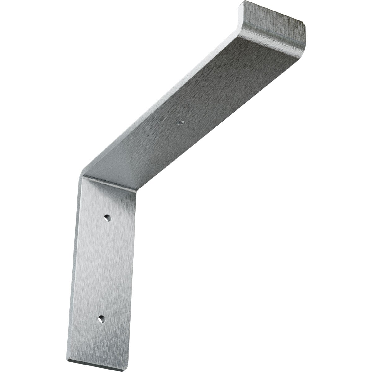 Ekena Millwork BKTM02X10X07TSCRS Steel Truss Shelf 10-in x 2-in x 7-in Stainless steel Steel Wall bracket