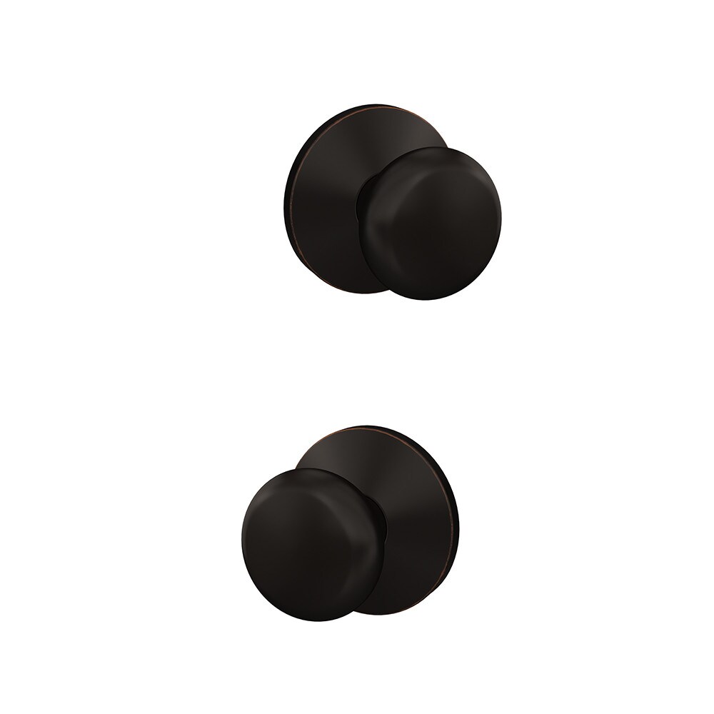 Schlage FC21 PLY 716 KIN Custom Plymouth - Kinsler Aged Bronze Interior Bed/Bath Hall/Closet Combined Door Knob