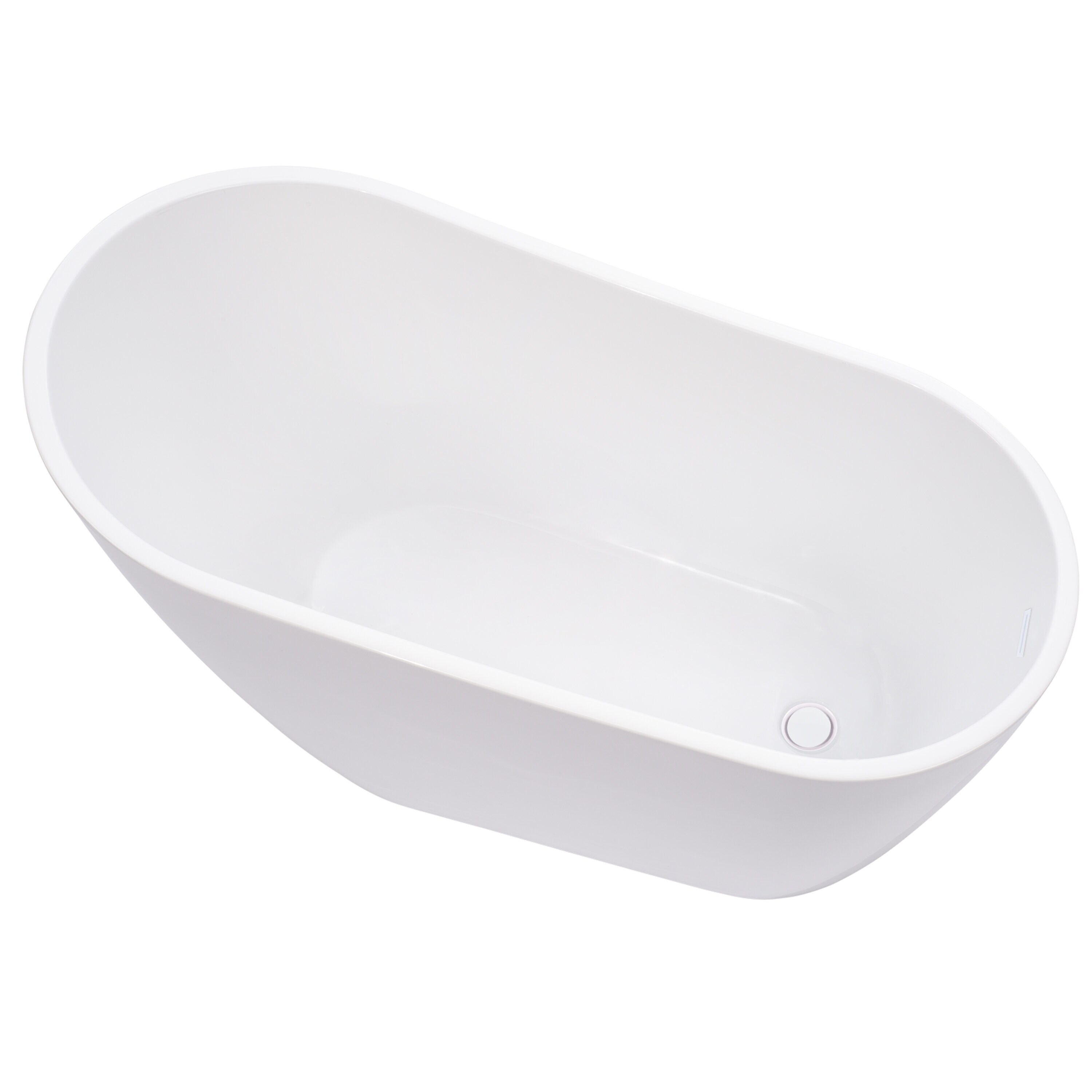 Cora 67" White Acrylic Freestanding Bathtub
