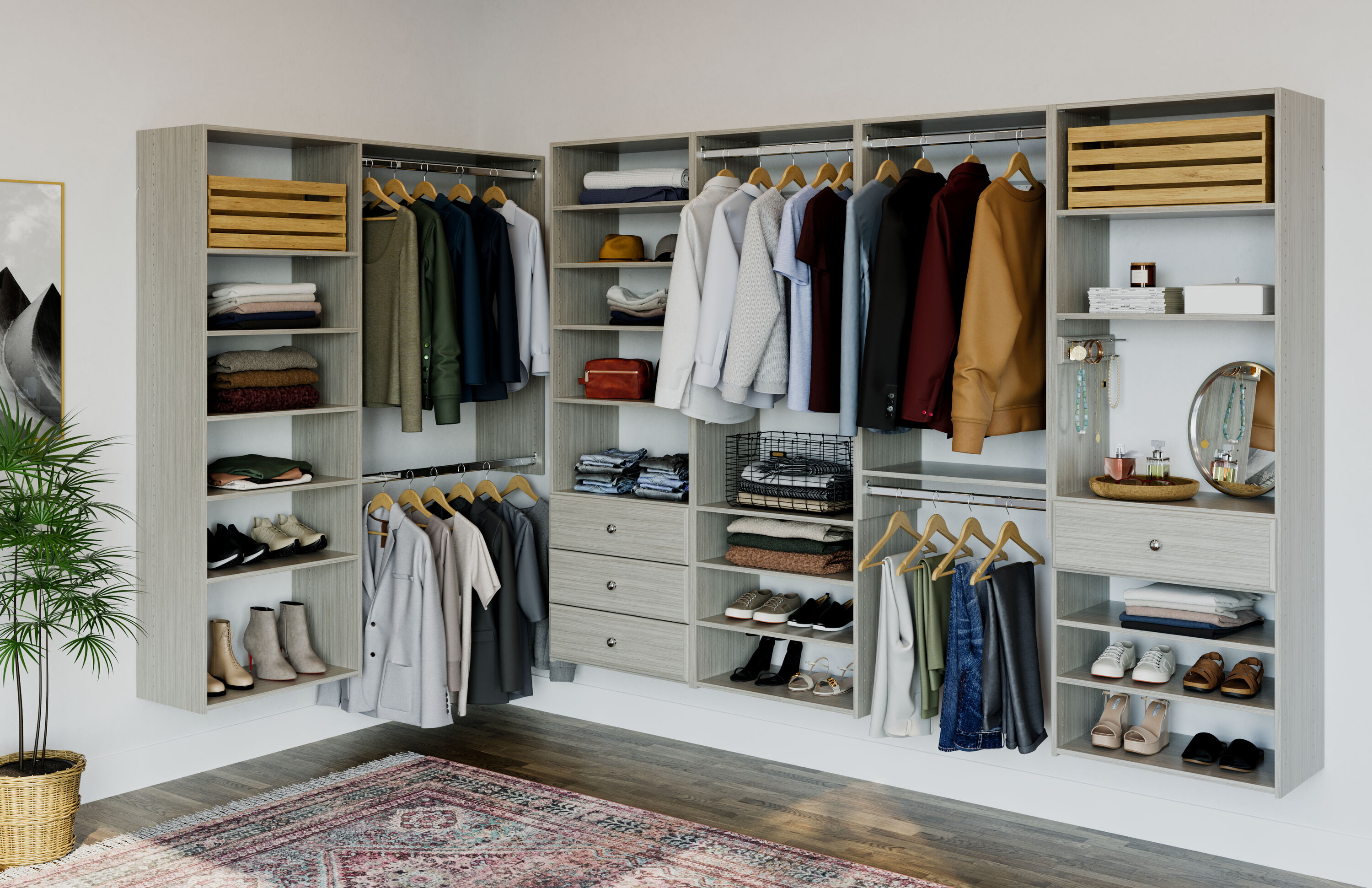 Easy Track RV1447-CG Wood-Closet-Shelves - View #5