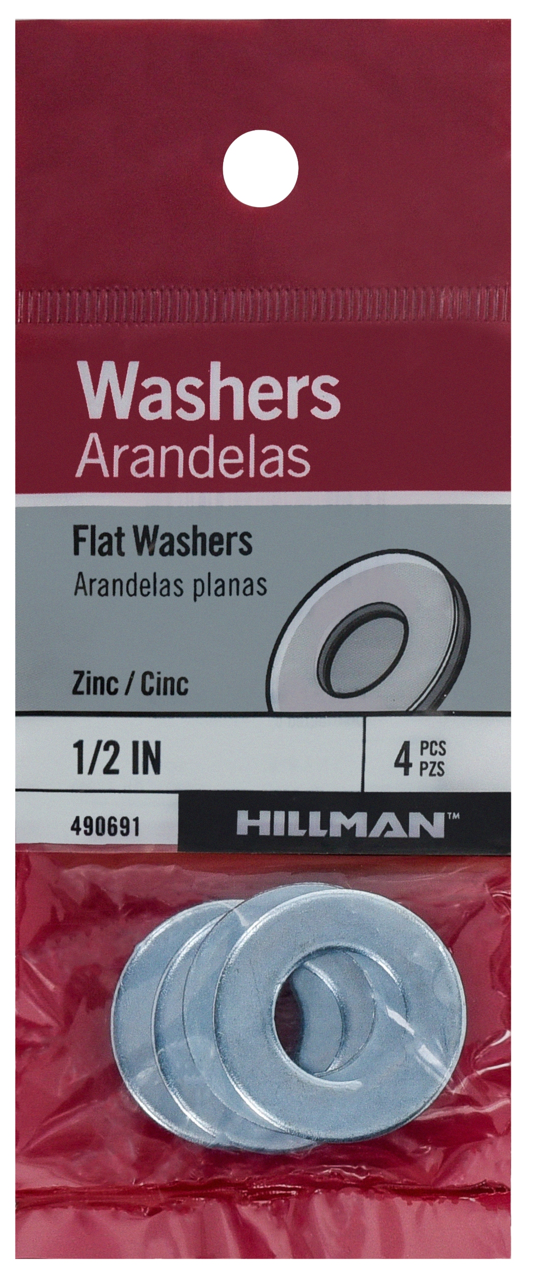 Hillman Zinc-plated Standard Flat Washer in the Flat Washers