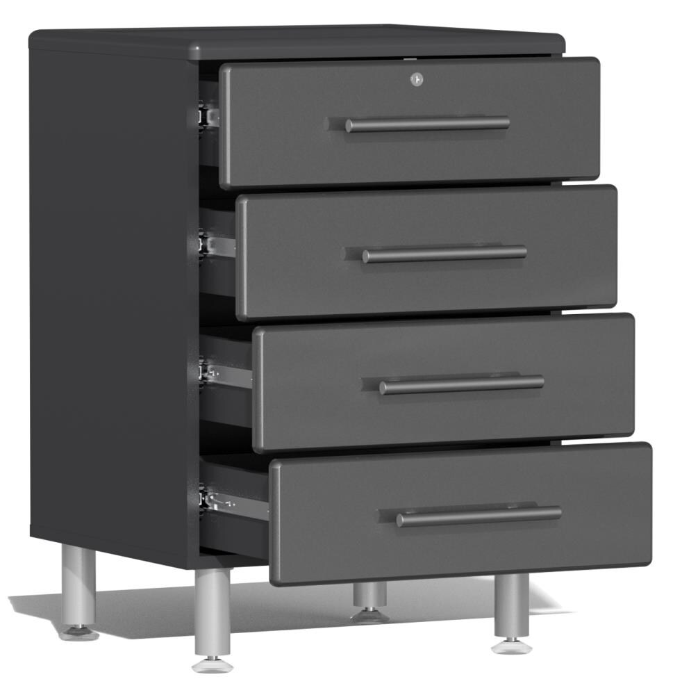 CleverMade 13.75-in W x 2.25-in H x 20.95-in D Charcoal Stackable