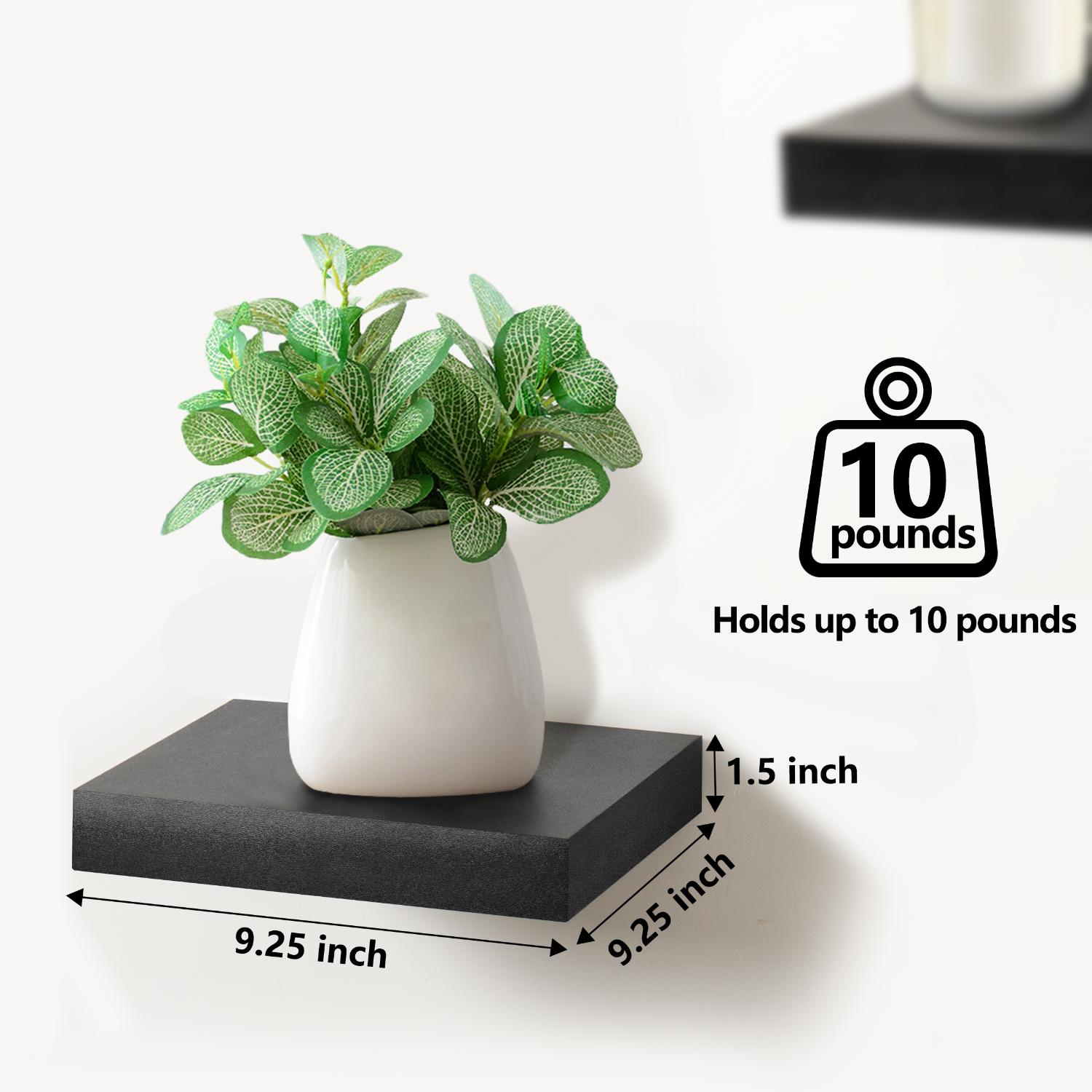 SORBUS WD-TIL4-BLK Wall-Mounted-Shelving - View #2