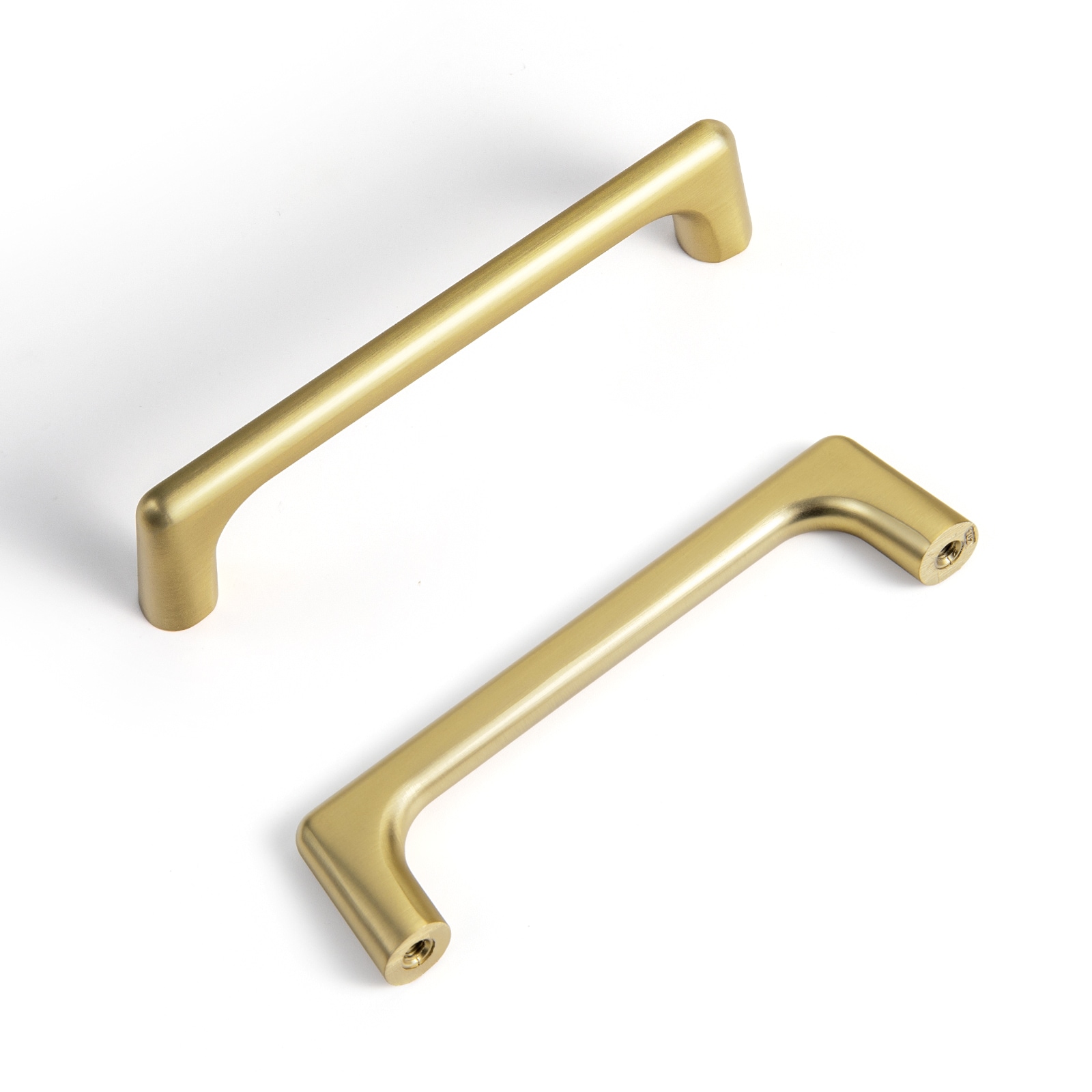 Miaokesen 052XT-102 4-in , 102mm Center to Center Dark Brushed Brass Cylindrical Bar 6 -Pack
