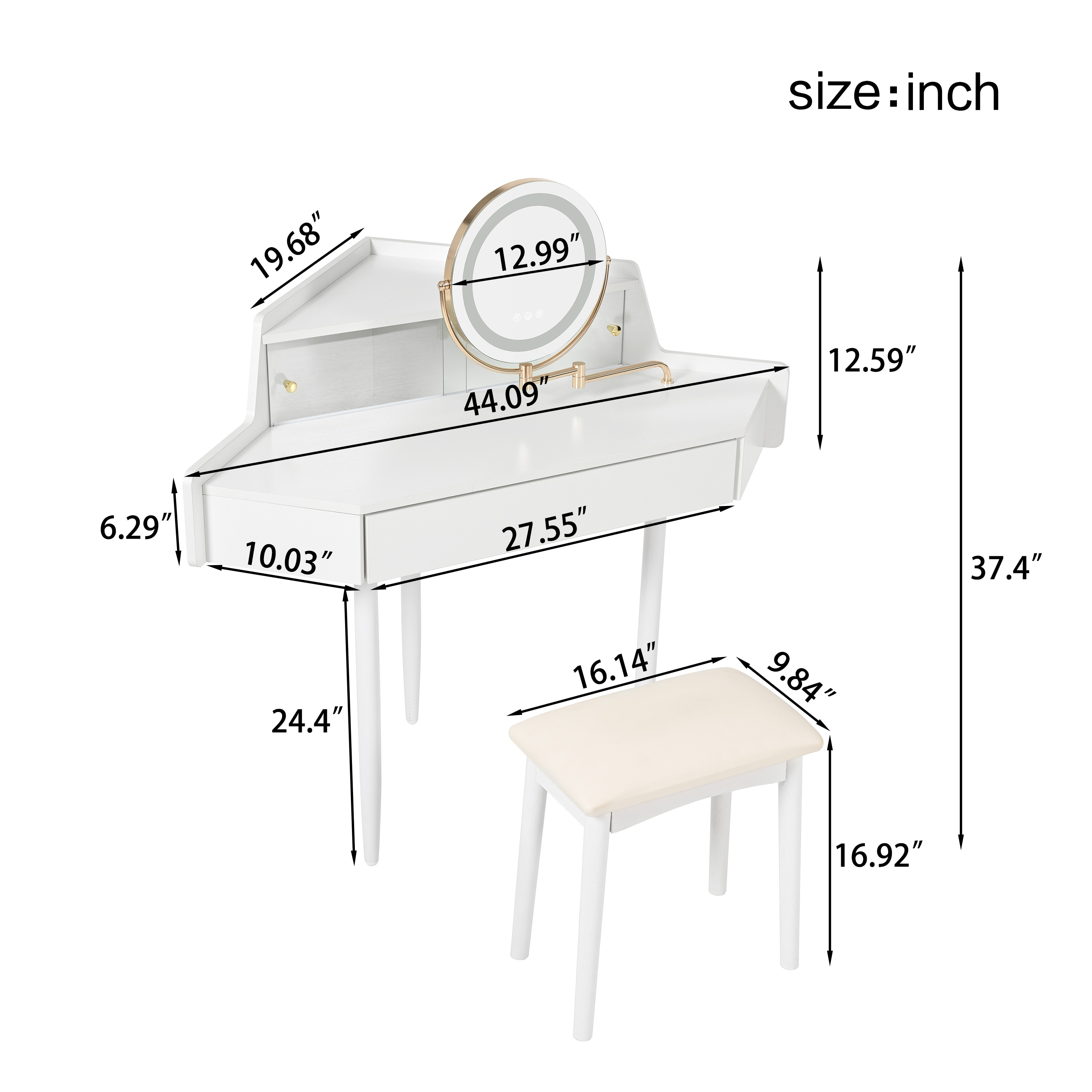 ModernLuxe L3P-N844P263664A Bedroom-Vanities - View #16