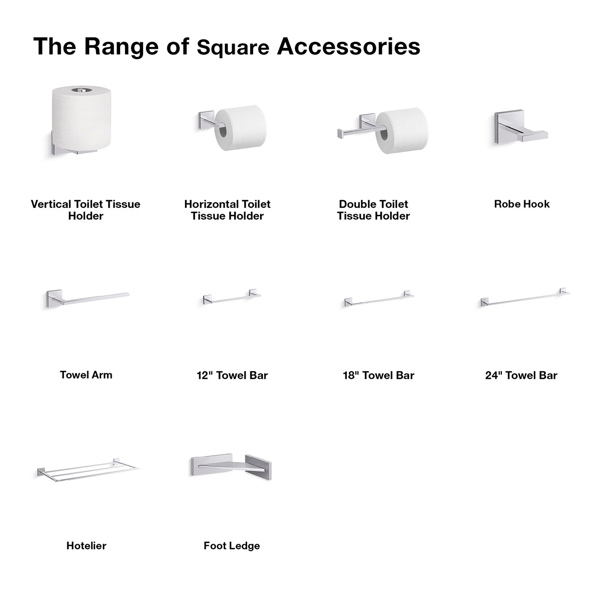 Square discount bathroom hooks