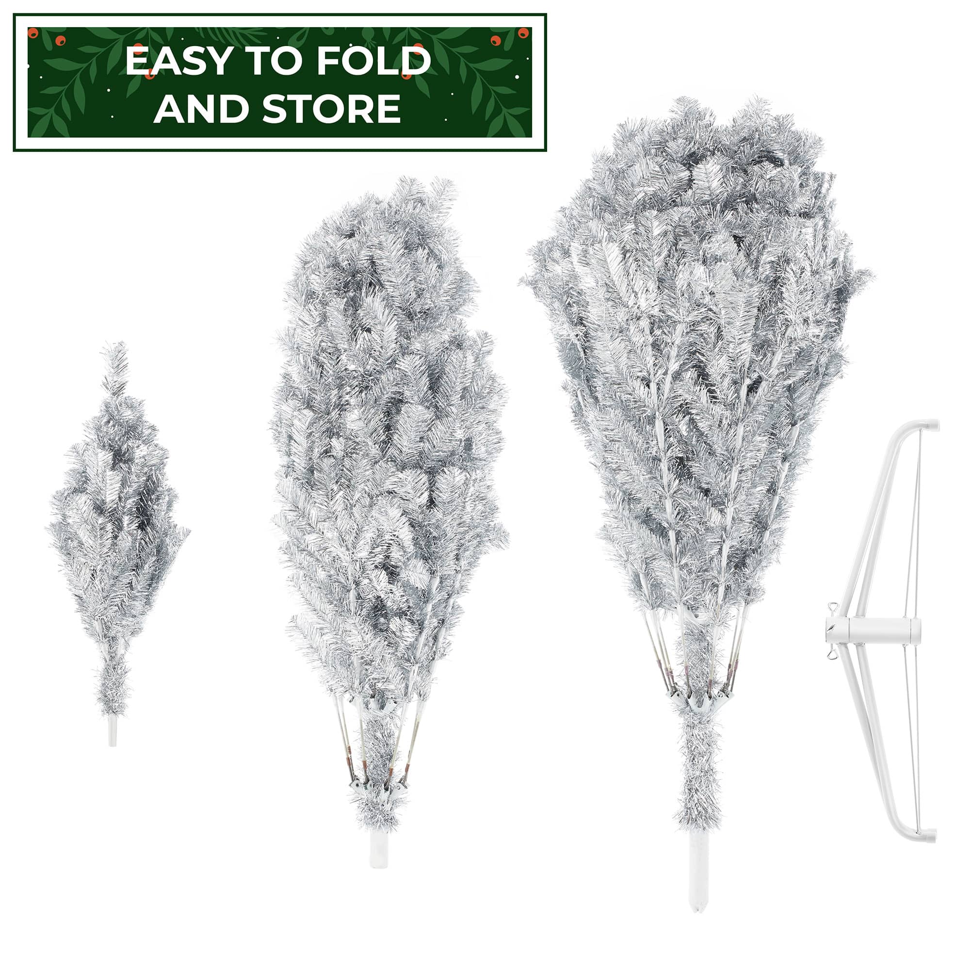 Casafield SZN-TR-446-SLV Artificial-Christmas-Trees - View #6