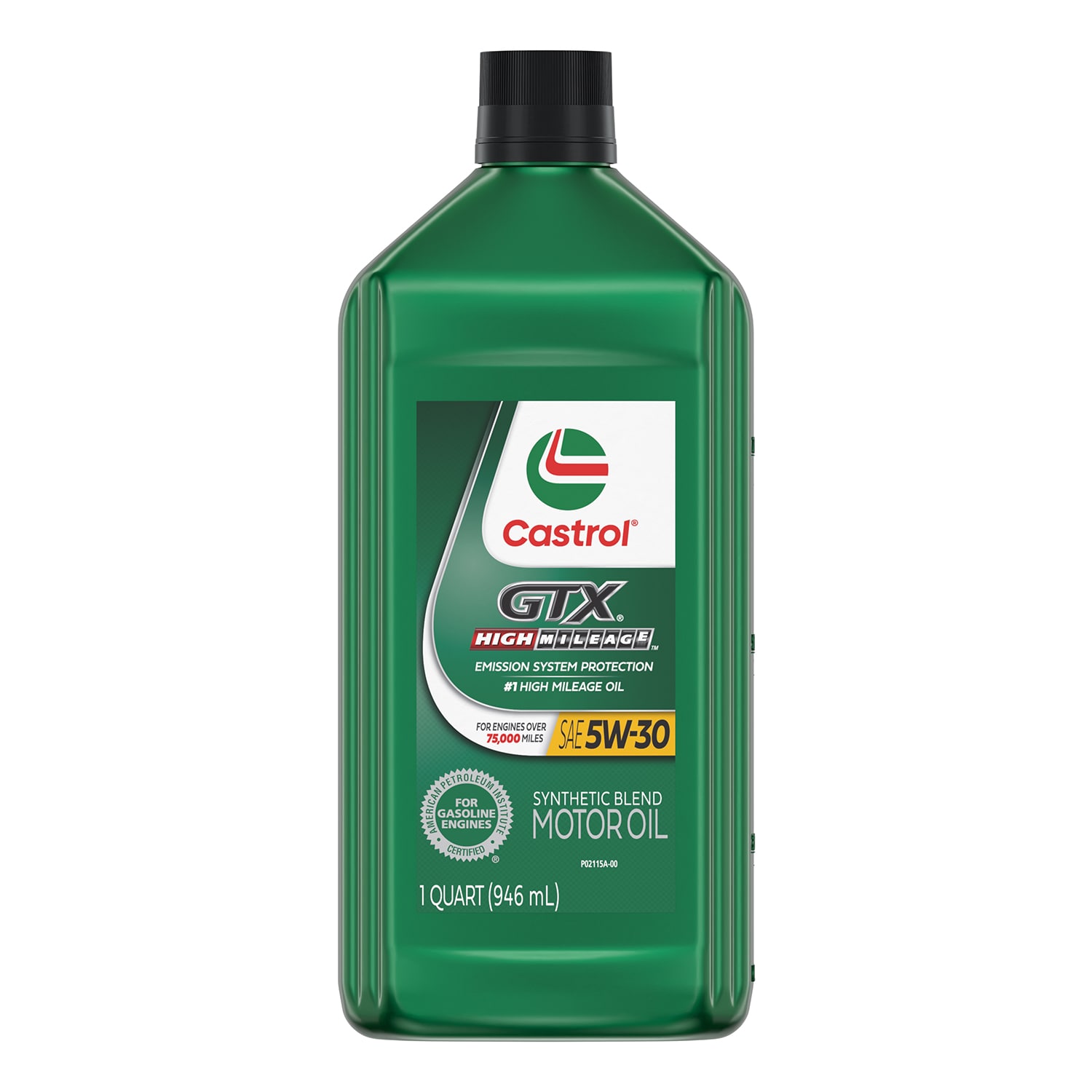 CASTROL 5W-30 High Mileage Full Synthetic Motor Oil - Quart - Improved Fuel  Economy - Prevents Emission System Failure - Reduces Leaks and Engine Wear  in the Motor Oil u0026 Additives department at Lowes.com