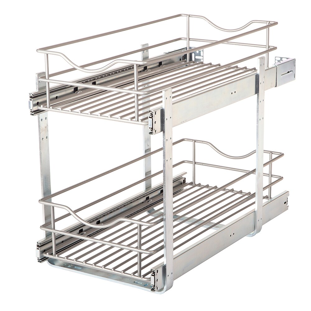 Knape & Vogt 11.56-in W x 19.25-in H 2-Tier Cabinet-mount Metal Sliding ...