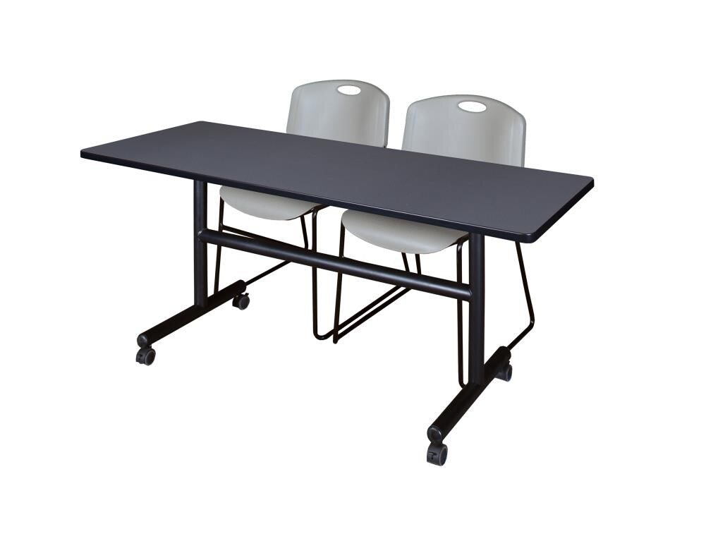 Regency MKFT6024GY44GY Training Gray 4-Person Training Table (60-in W x 29-in H)