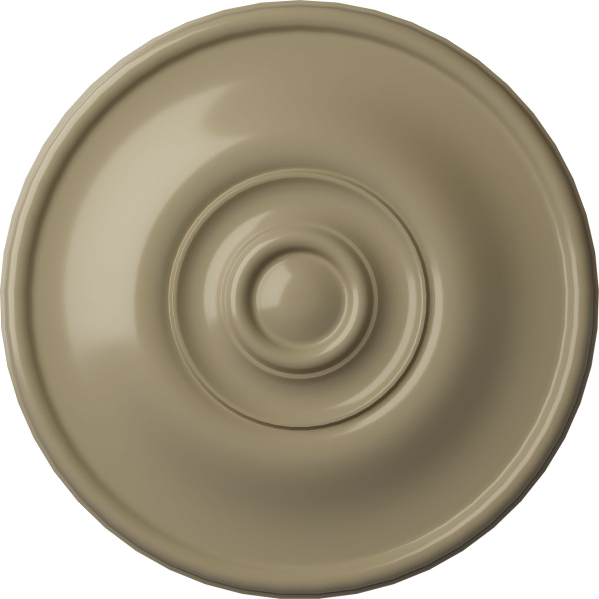Ekena Millwork CM12JEGDF Jefferson 11.75-in W x 11.75-in L Painted Gobi Desert Polyurethane Whole Ceiling Medallion