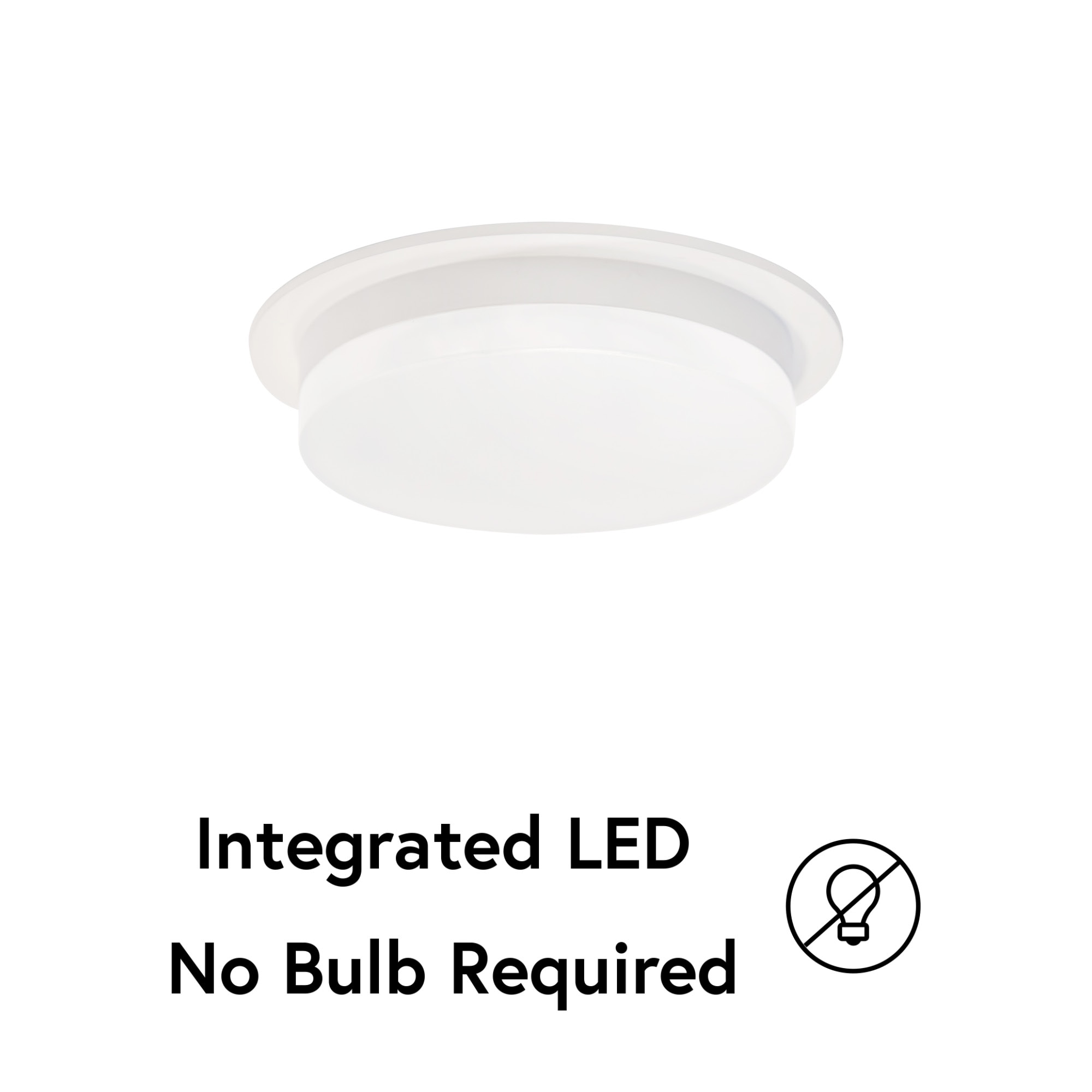 Stockton Slim White Aluminum LED Flush Mount for Indoor/Outdoor