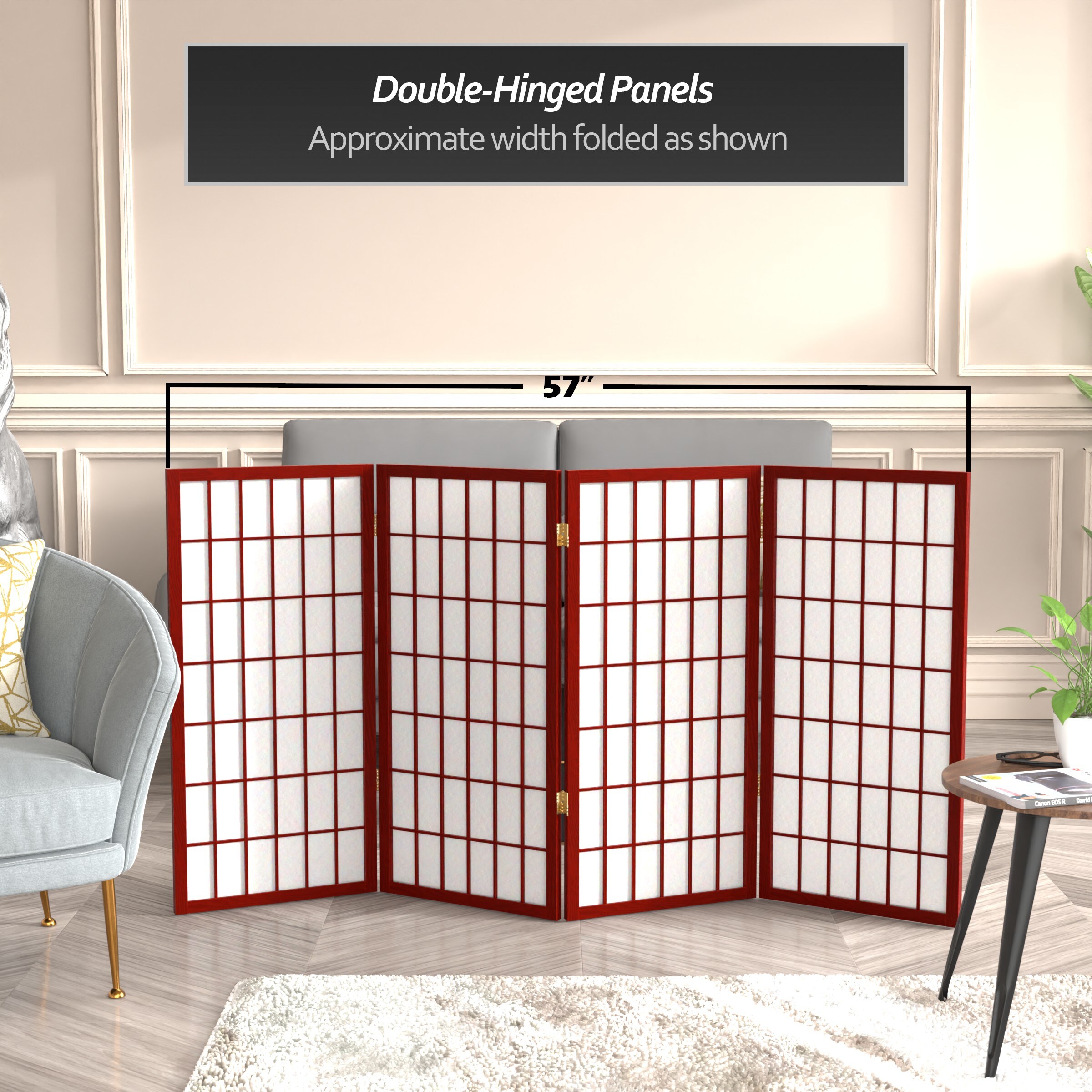 Red Lantern WP36-RWD-4P Indoor-Privacy-Screens - View #7