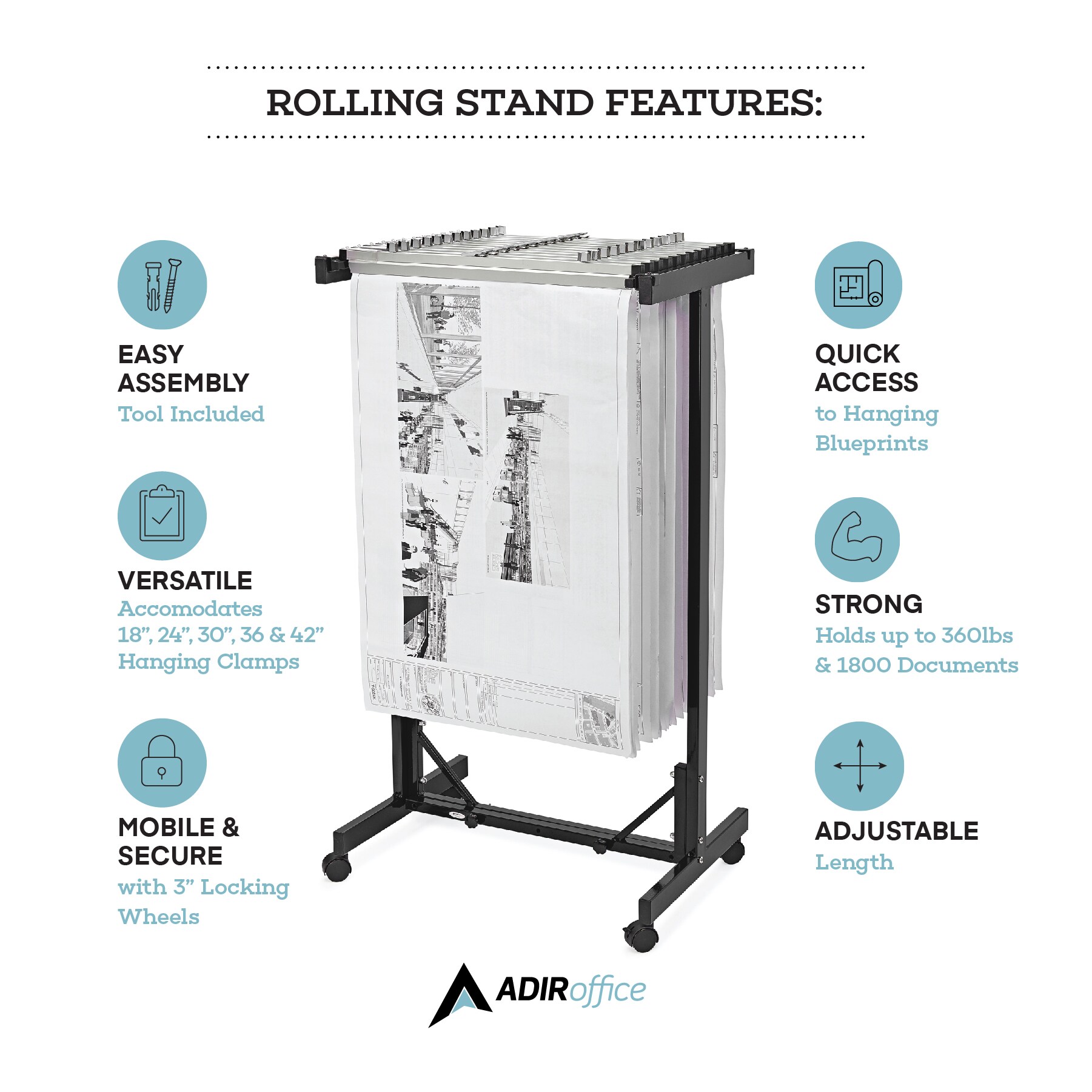 Adir Expandable Mobile Plan Center for blueprints