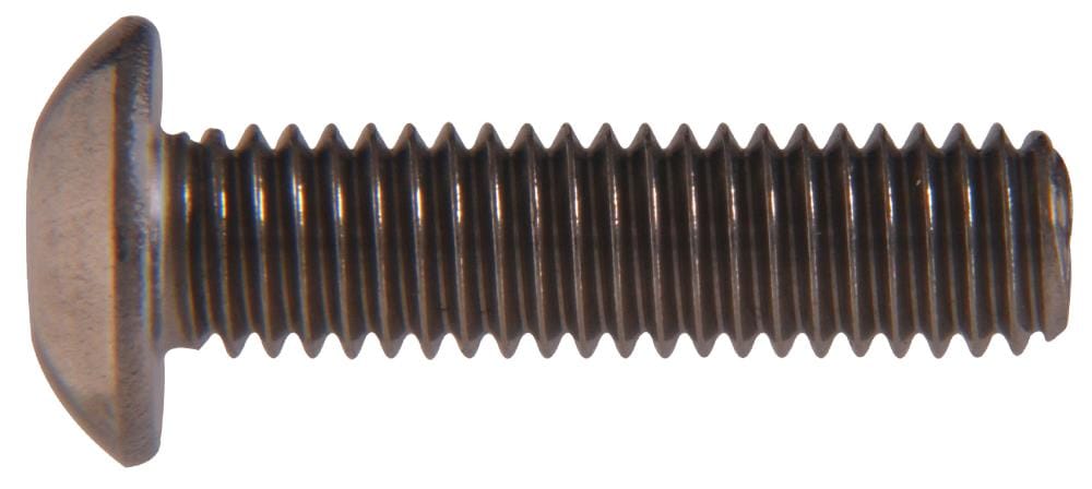 Hillman 44018 Stainless Steel Button-Head Socket Cap Screws (3/8-16 x 1)  - 5 pieces , Zinc