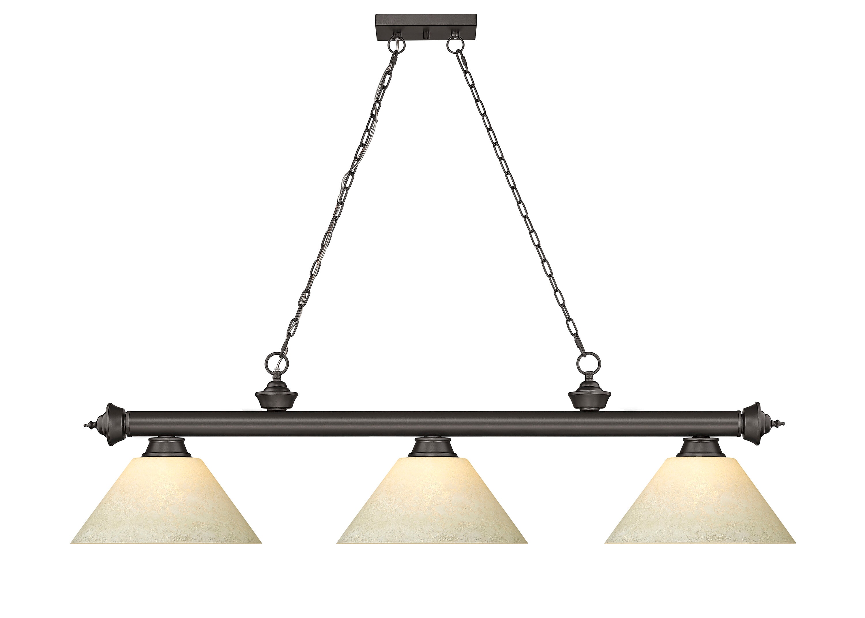 Z-Lite 2306-3BRZ-AGM14 Pool-Table-Lighting - View #2