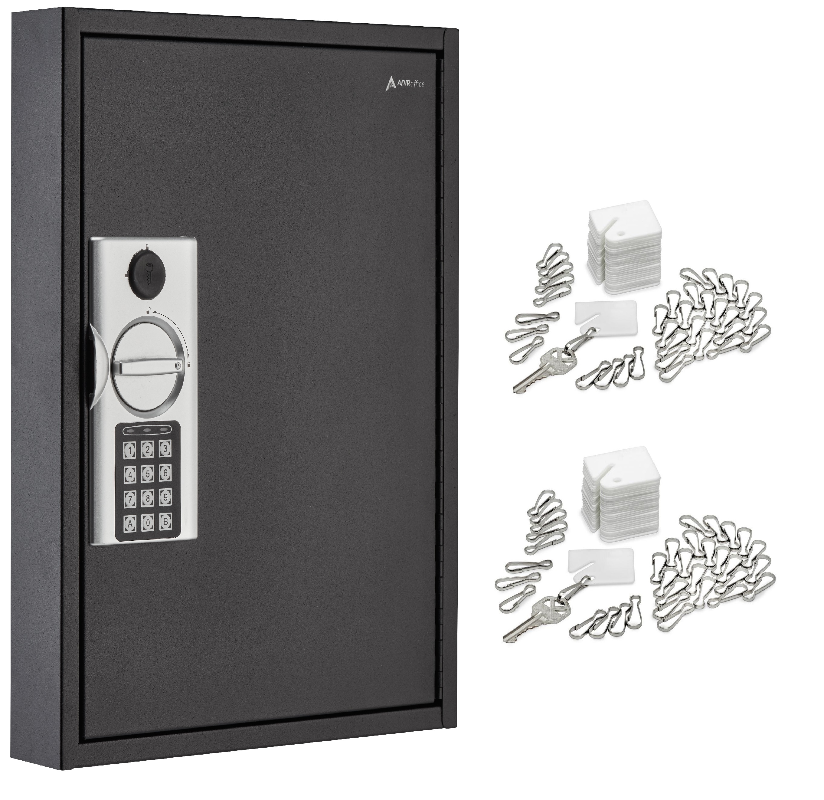 AdirOffice Waterproof Fireproof Keyed Key Safe 680-40-BLK-689-PKG Sansujyuku sansujyuku.com