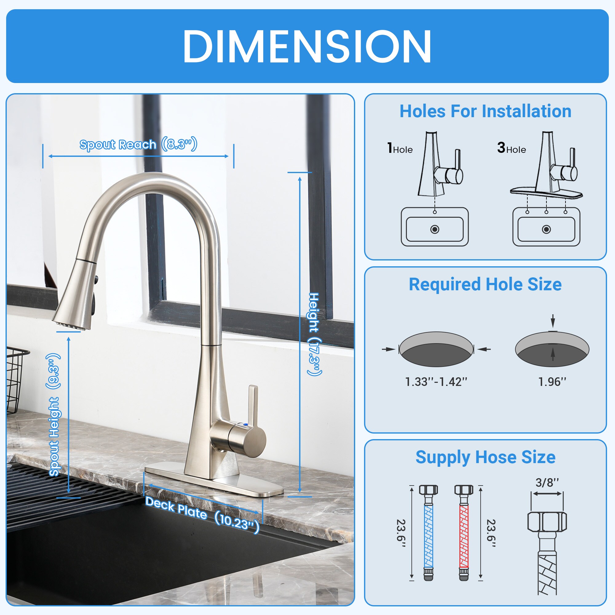 Mondawe OR-30936-CLO Kitchen-Faucets - View #10