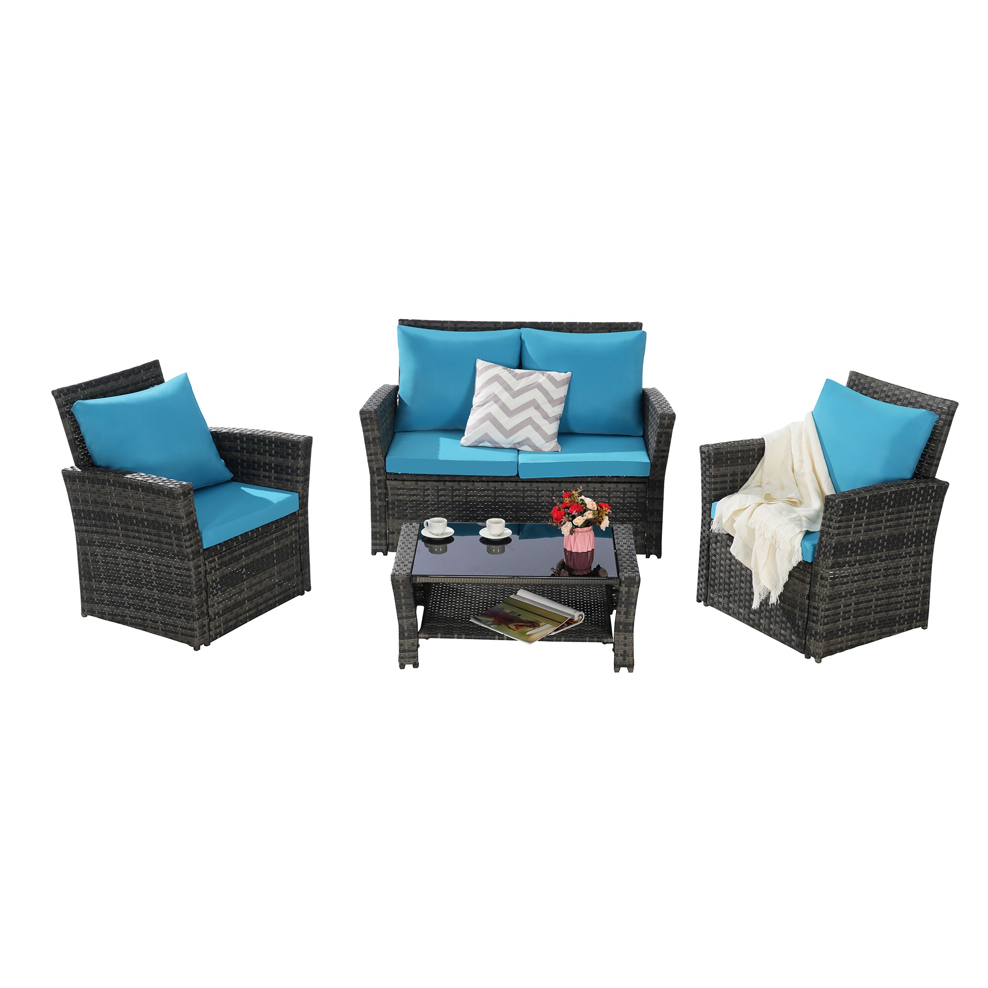 SINOFURN SYB670027BL Patio-Conversation-Sets - View #5