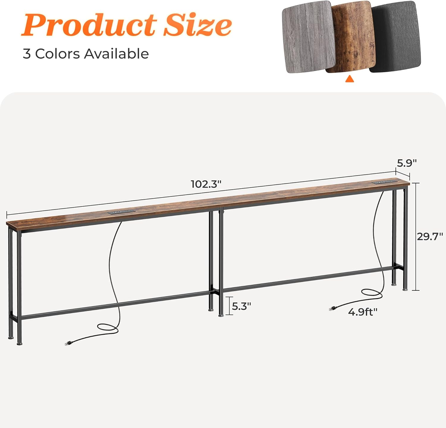 LOVMOR SF-WO-B0F1XYSW6P Console-Sofa-Tables - View #3