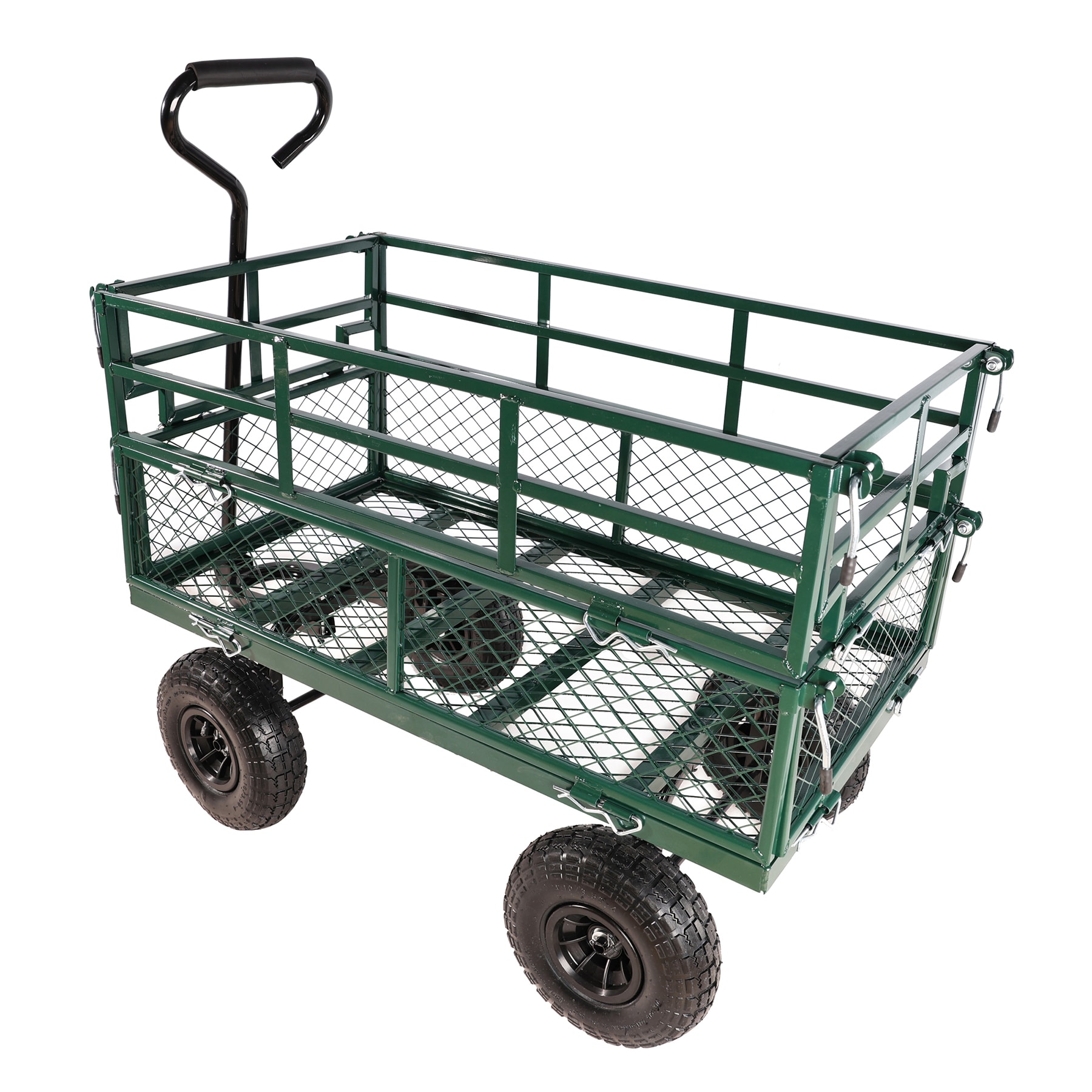 5.7-cu ft Carbon steel Yard Cart