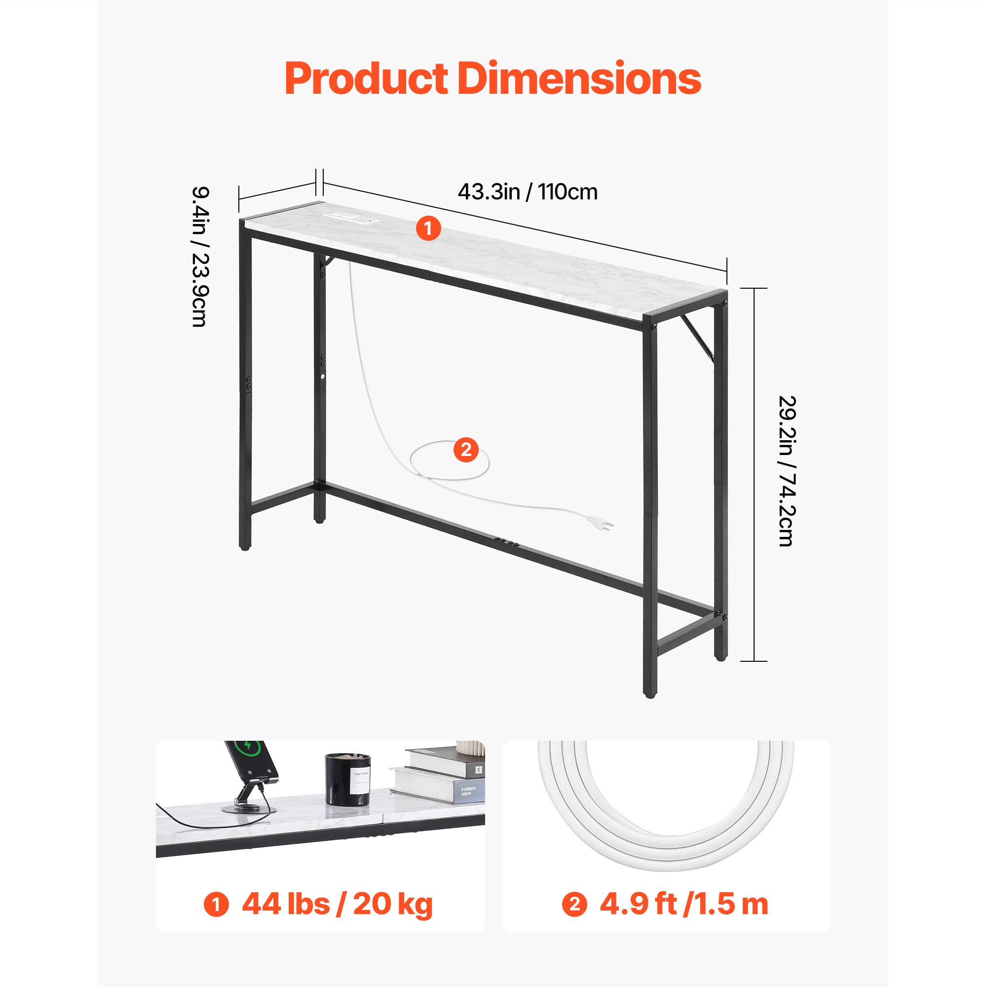 Vynxaria LS0505-334276315 Console-Sofa-Tables - View #5