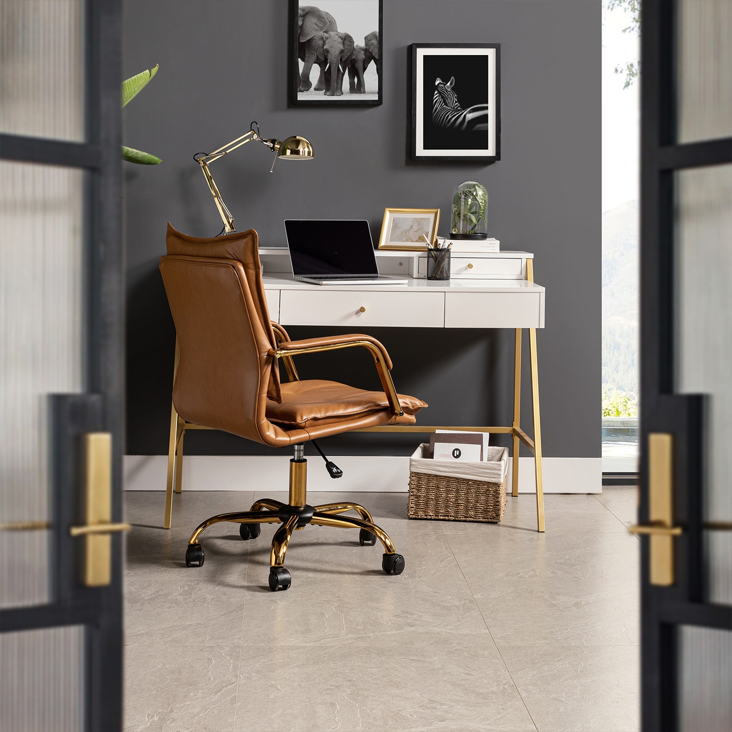 14 Karat Home OFHT0417-CAMEL Office-Chairs - View #2