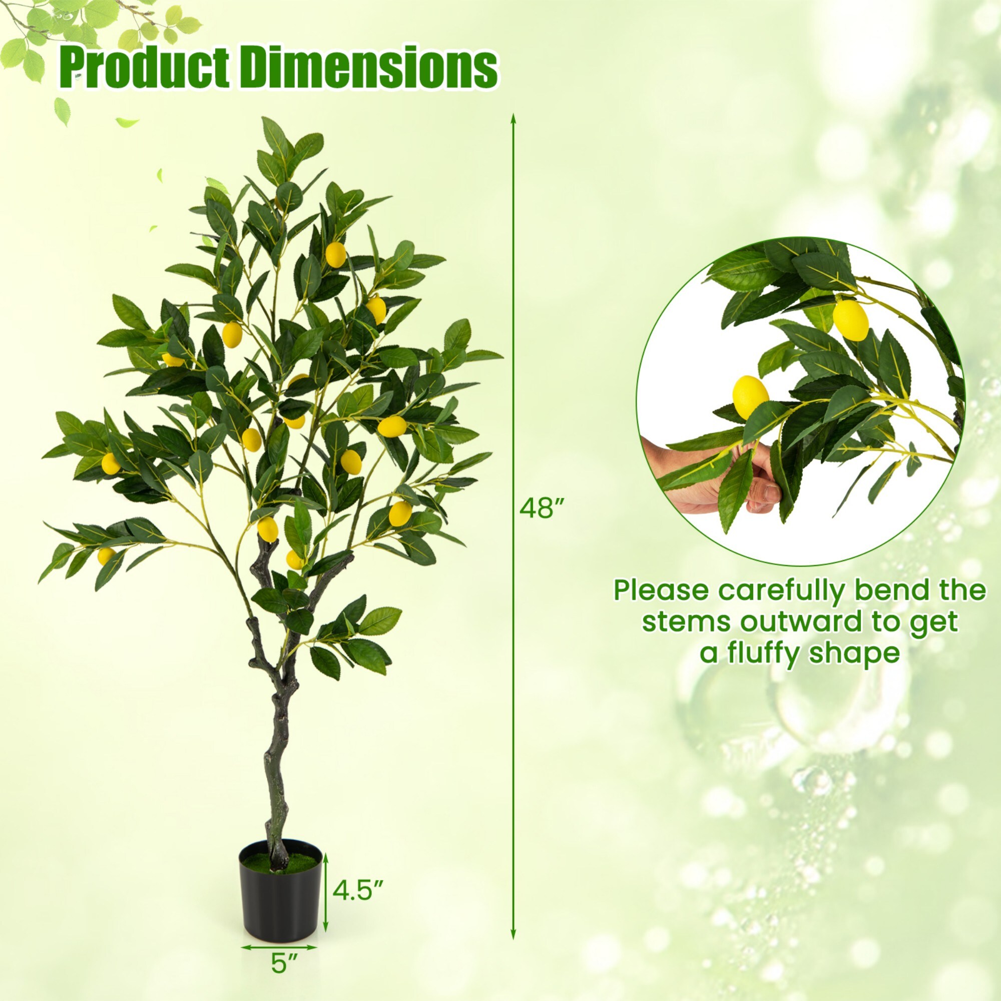 Poinic CWZH10198 Artificial-Plants-Trees - View #2
