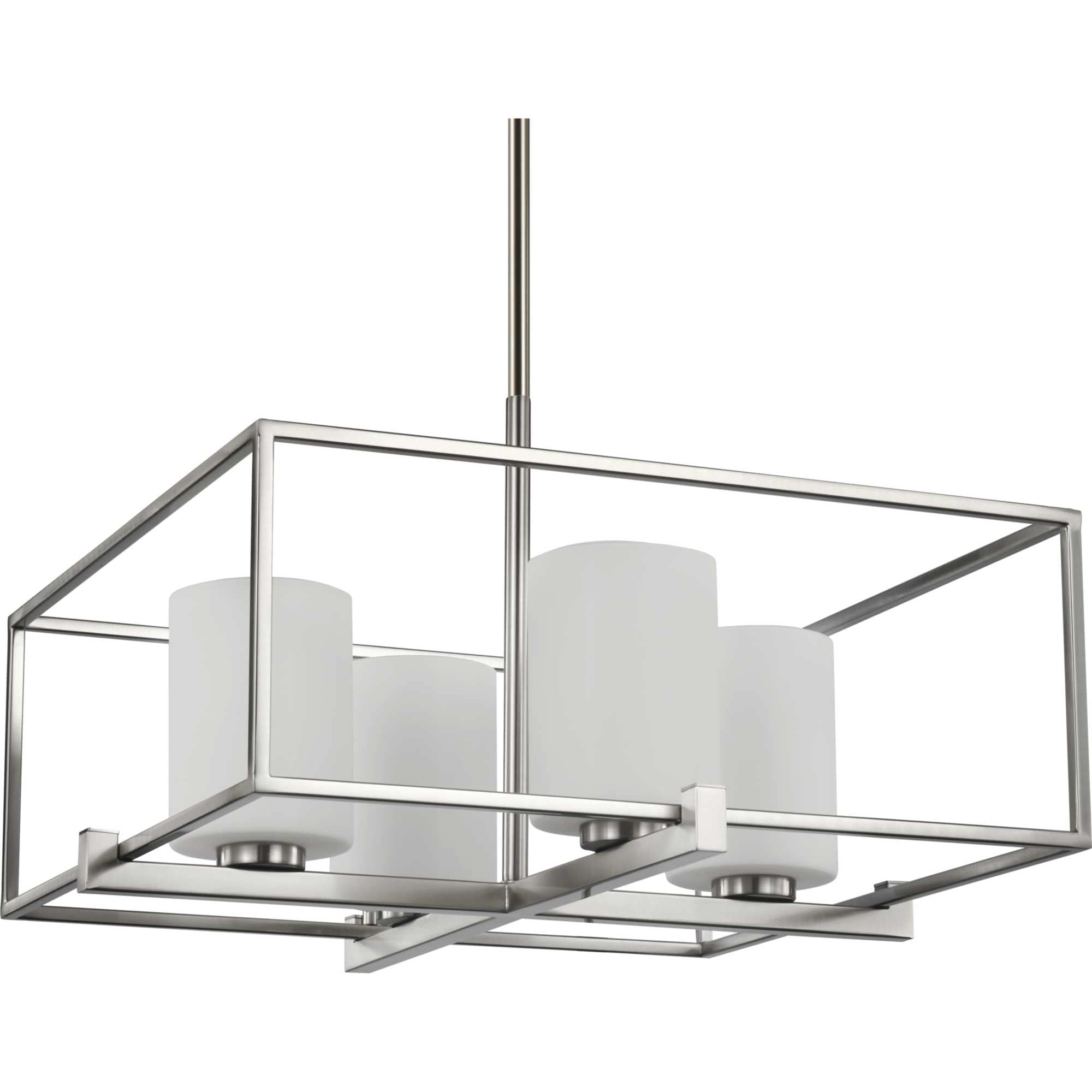 Progress Lighting P400226-009 Chadwick 4 -Light Brushed Nickel Modern/contemporary For Use in Bedrooms, Dining Rooms, Foyers, Kitchens, Living Rooms Chandelier