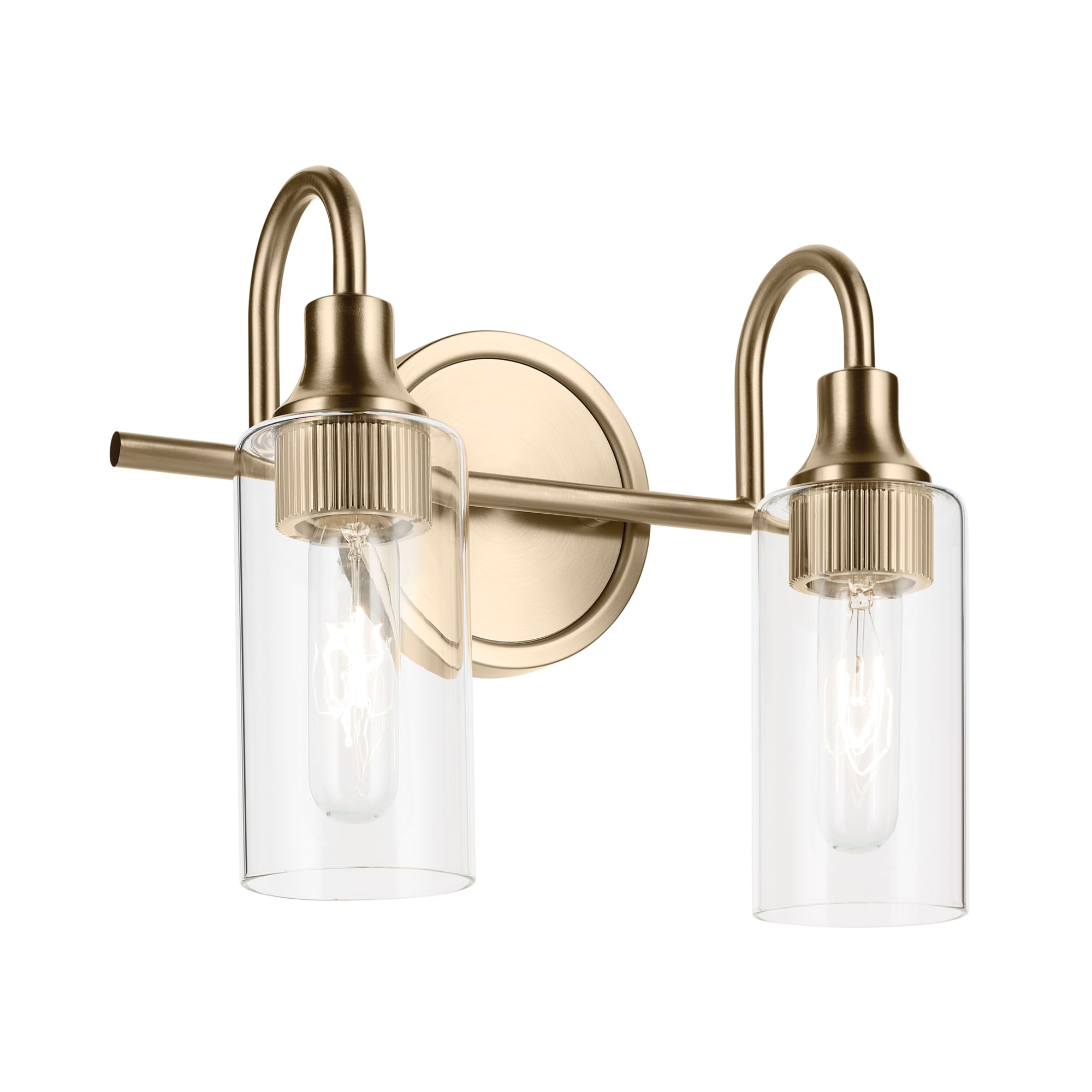 Kichler 55210CPZ Kavi 12.5-in 2 -Light Bronze Modern/contemporary Vanity light