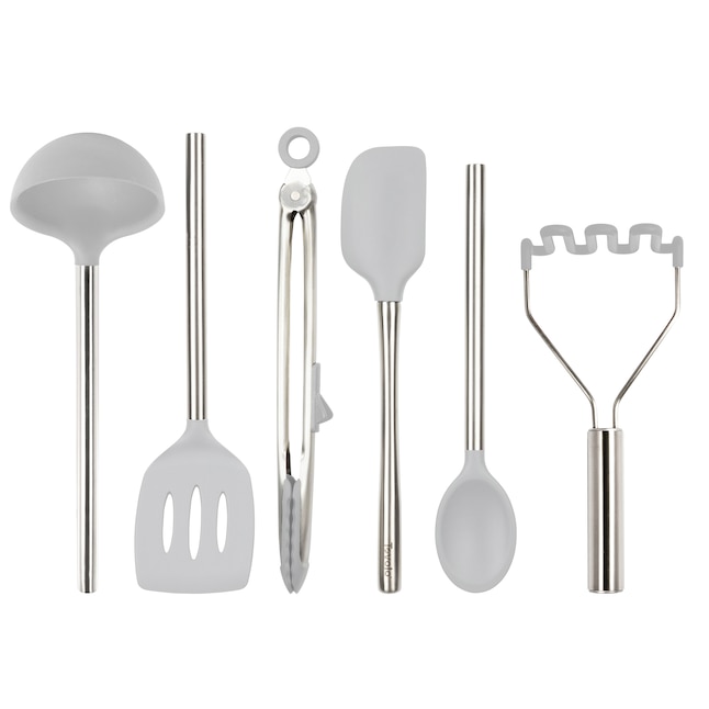 Tovolo 6-Piece Oyster Gray Utensil Set in the Kitchen Tools department at