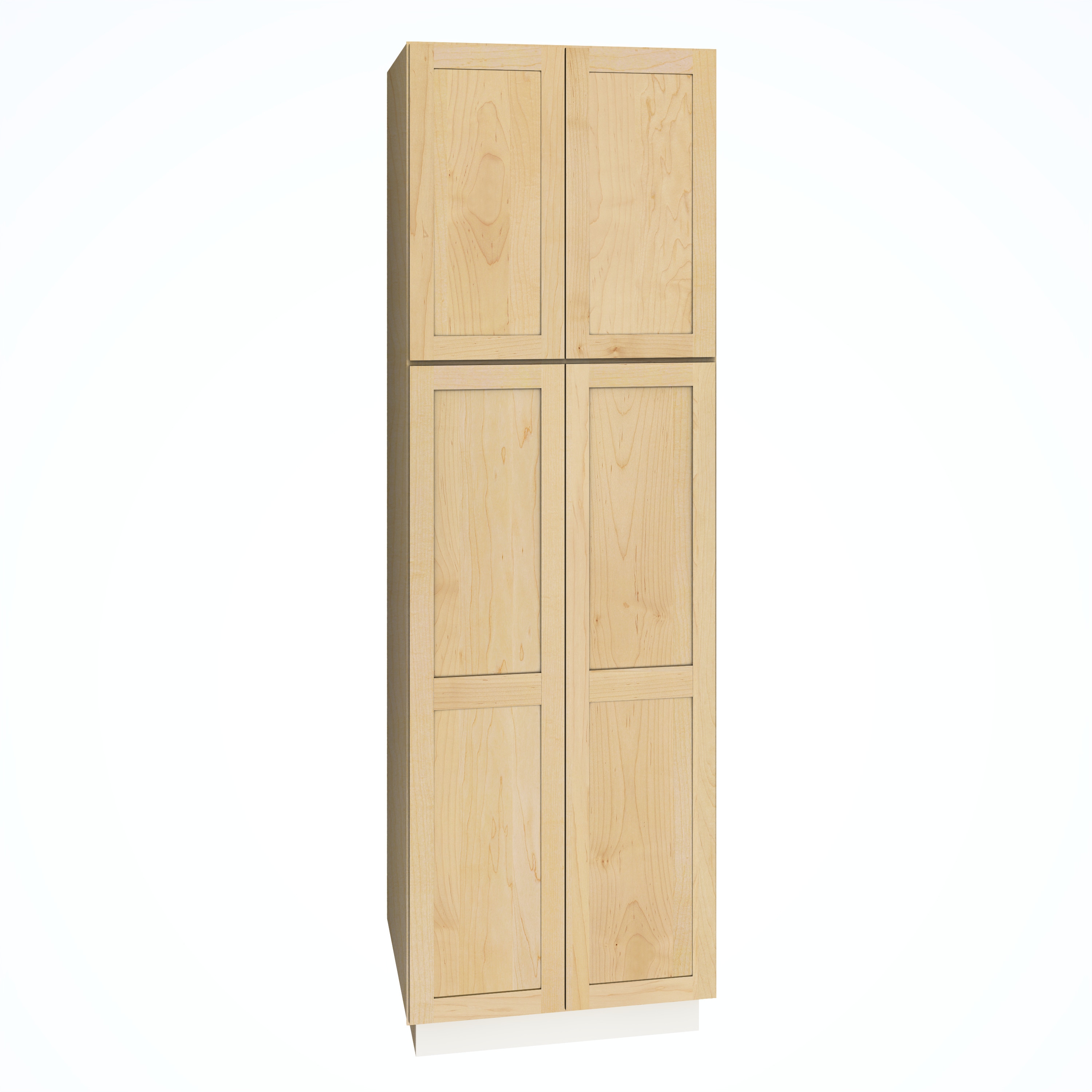 Diamond Express 62J-U248424 Jamestown 24-in W x 84-in H x 24-in D Natural Light Brown Pantry Fully assembled Plywood Cabinet (Recessed Panel Shaker)